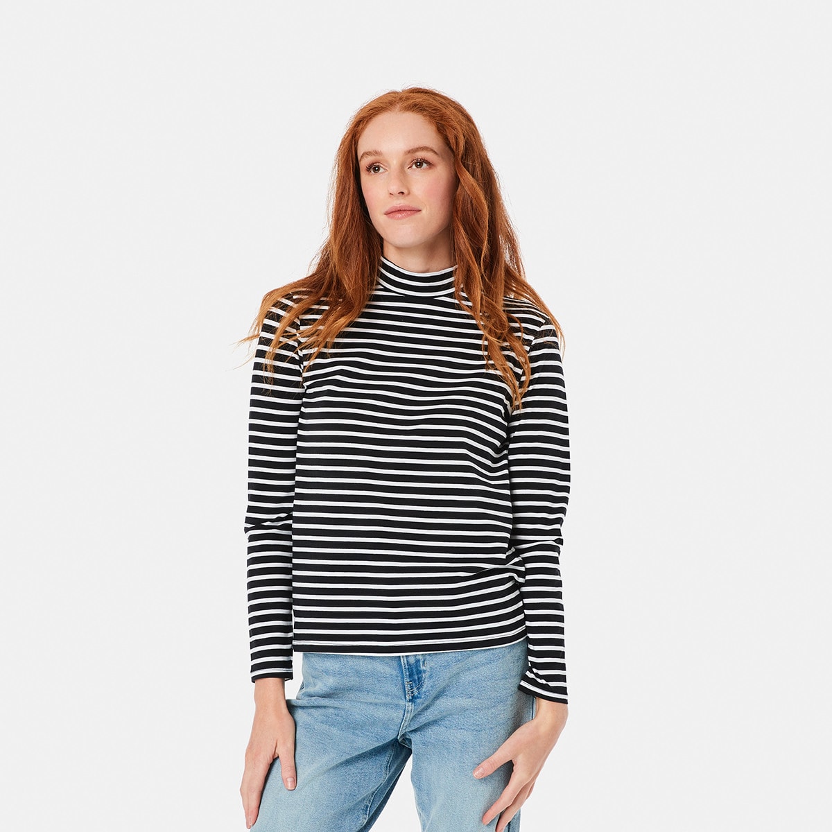 Long Sleeve Turtle Neck T-shirt - Kmart