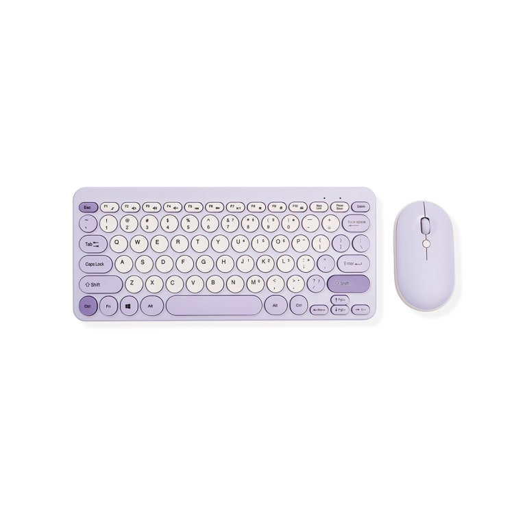 Wireless Keyboard and Mouse Lavendar Kmart