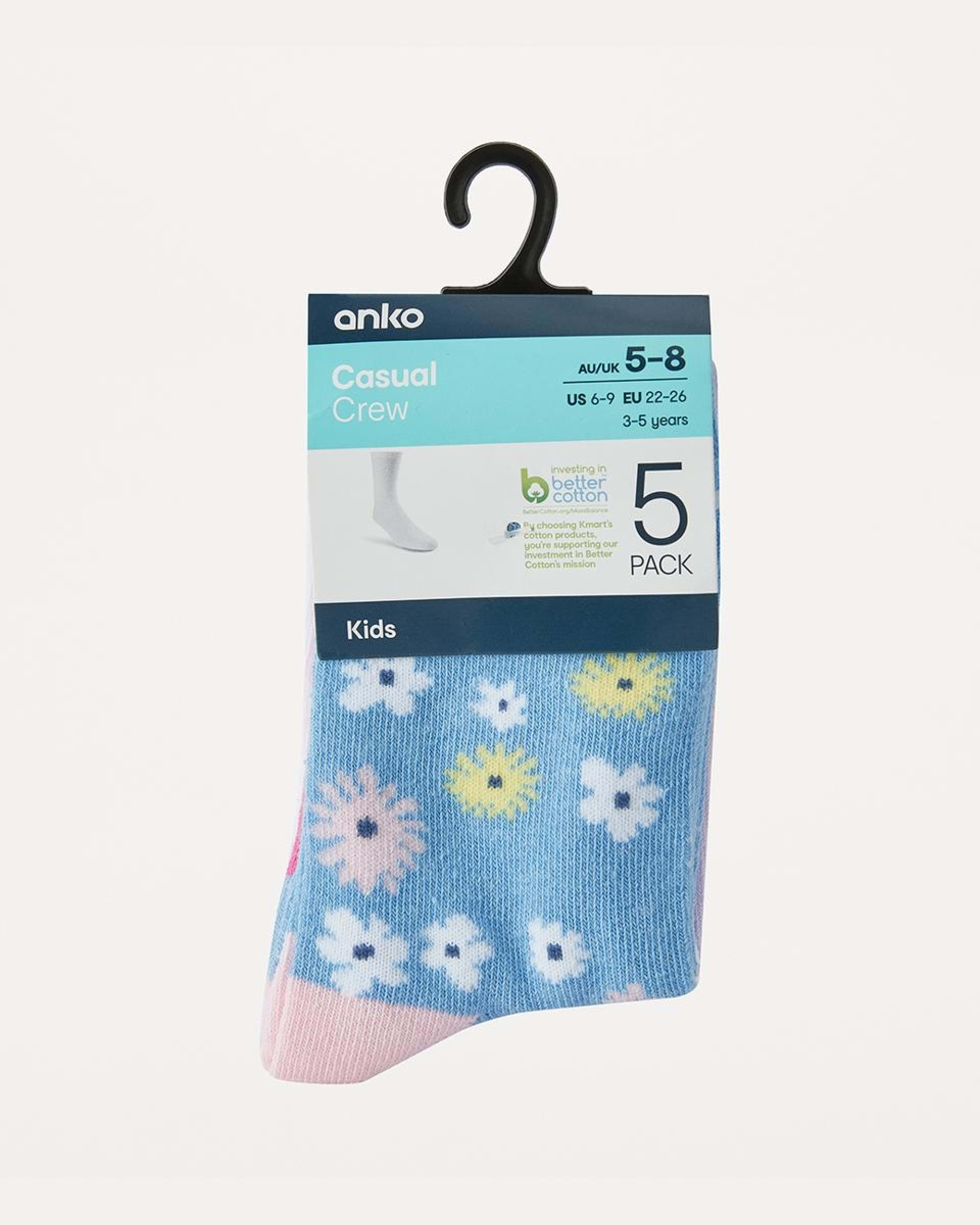 3 5 Pack Crew Socks Dog 24, 3 of 3