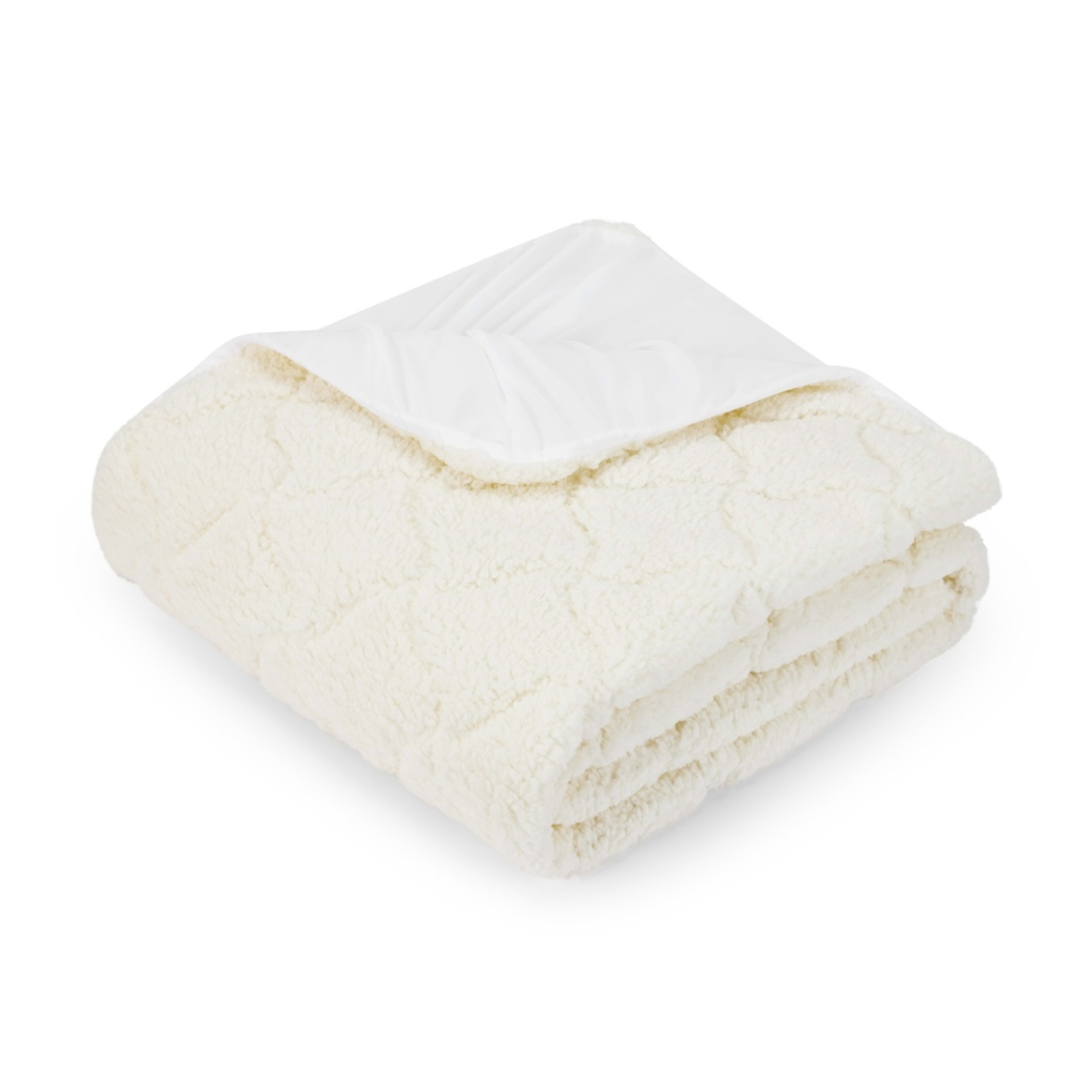 2 Winter Sherpa Underlay - Single Bed, Beige, 2 of 5