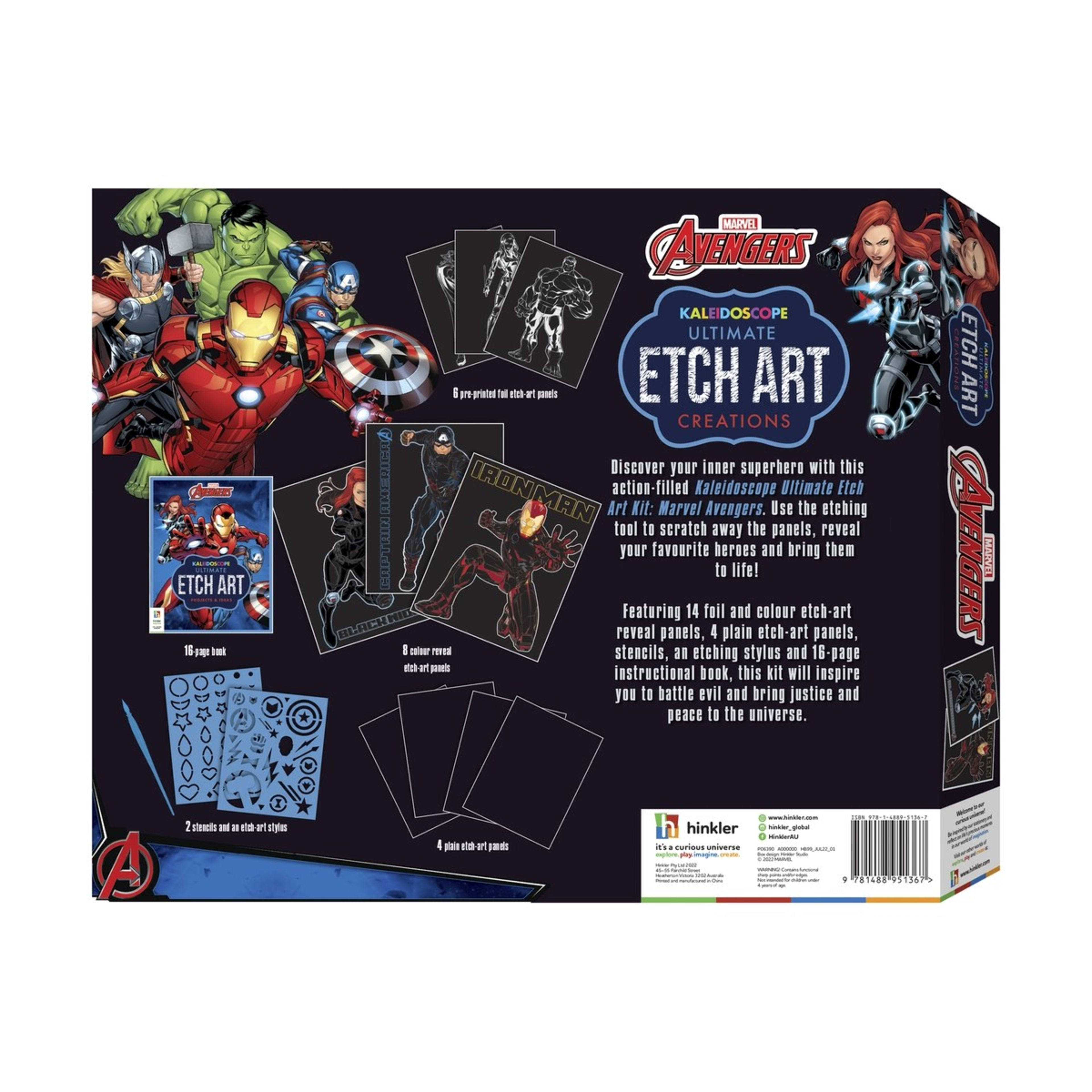 Kaleidoscope Ultimate Etch Art Creations Kit Marvel Avengers Kmart