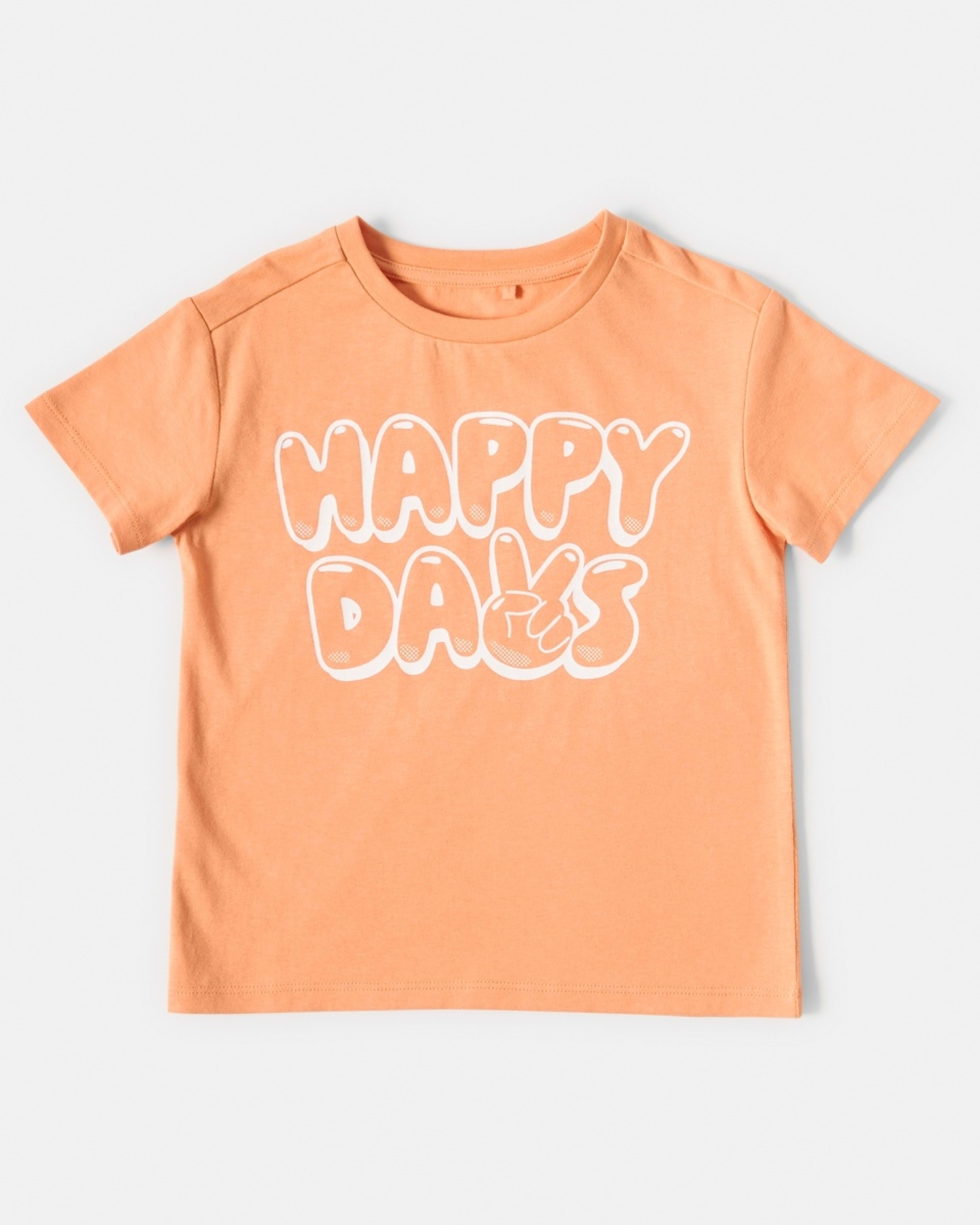 7 Chest Print T-shirt Org Happy, 7 of 8