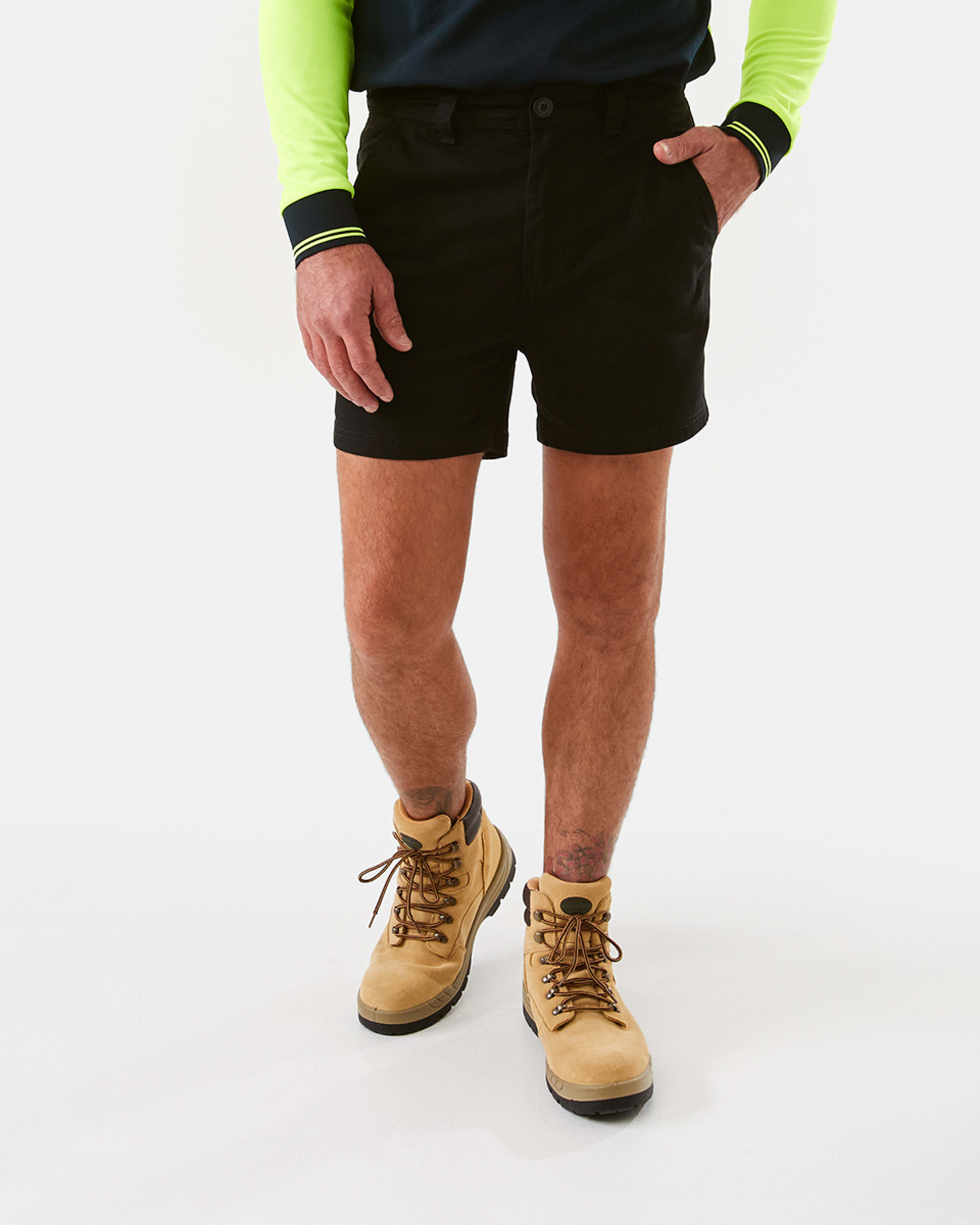 7 Workwear Short Length Work Shorts Black, 7 of 7
