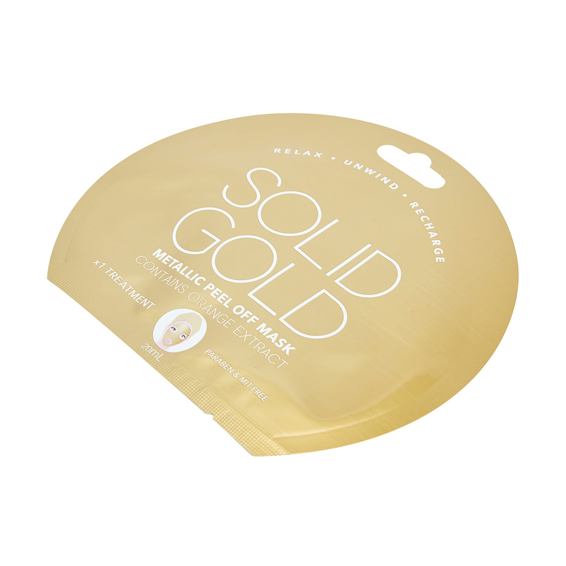 Sold Gold Metallic Peel Off Mask 20ml Orange Extract Kmart