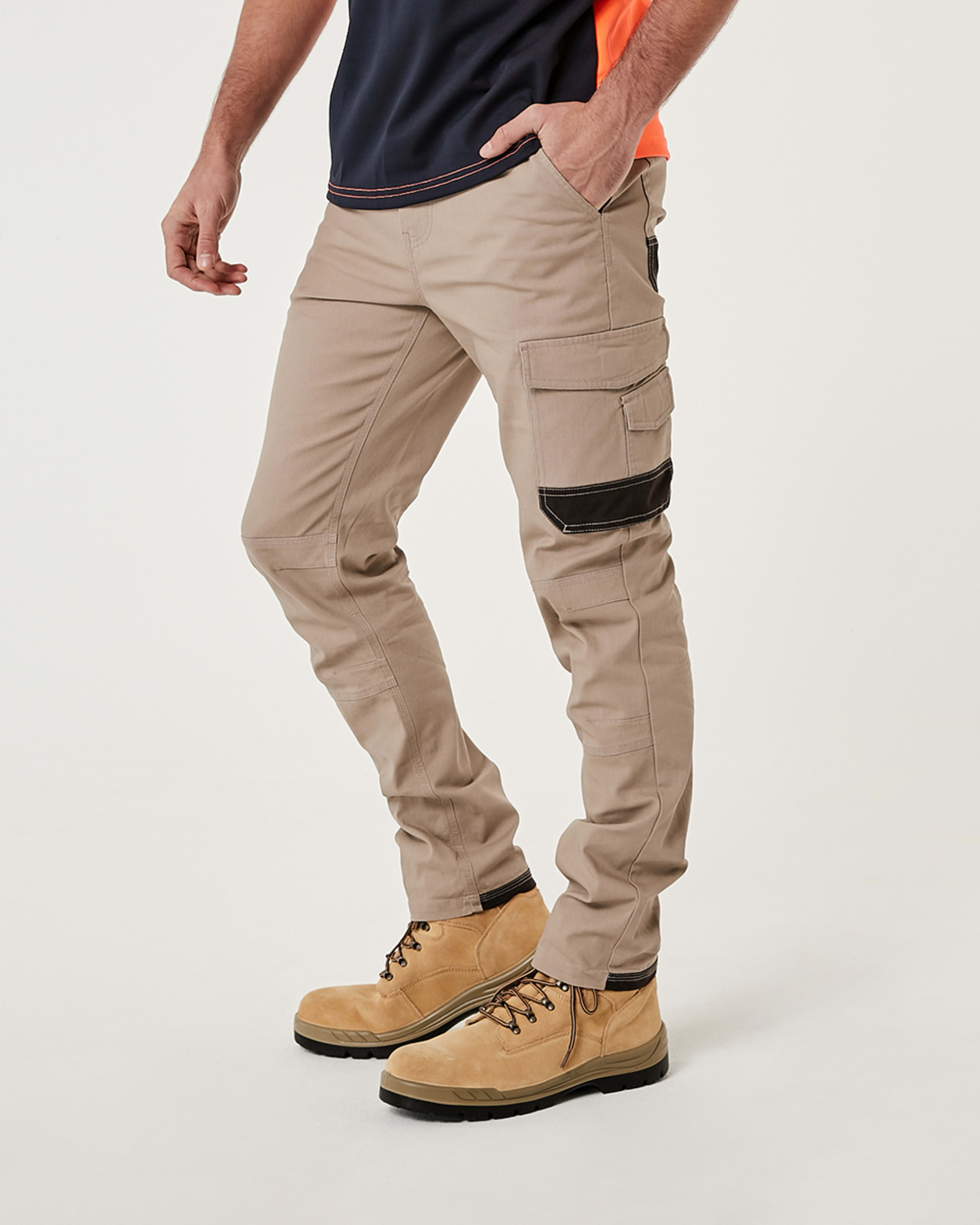 3 Slim Leg Work Pants MUSHROOM BEIGE, 3 of 9
