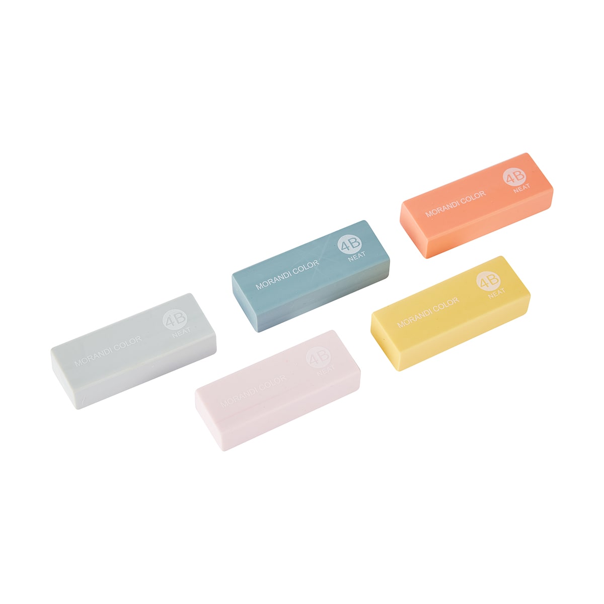 5 Pack Coloured Erasers Kmart
