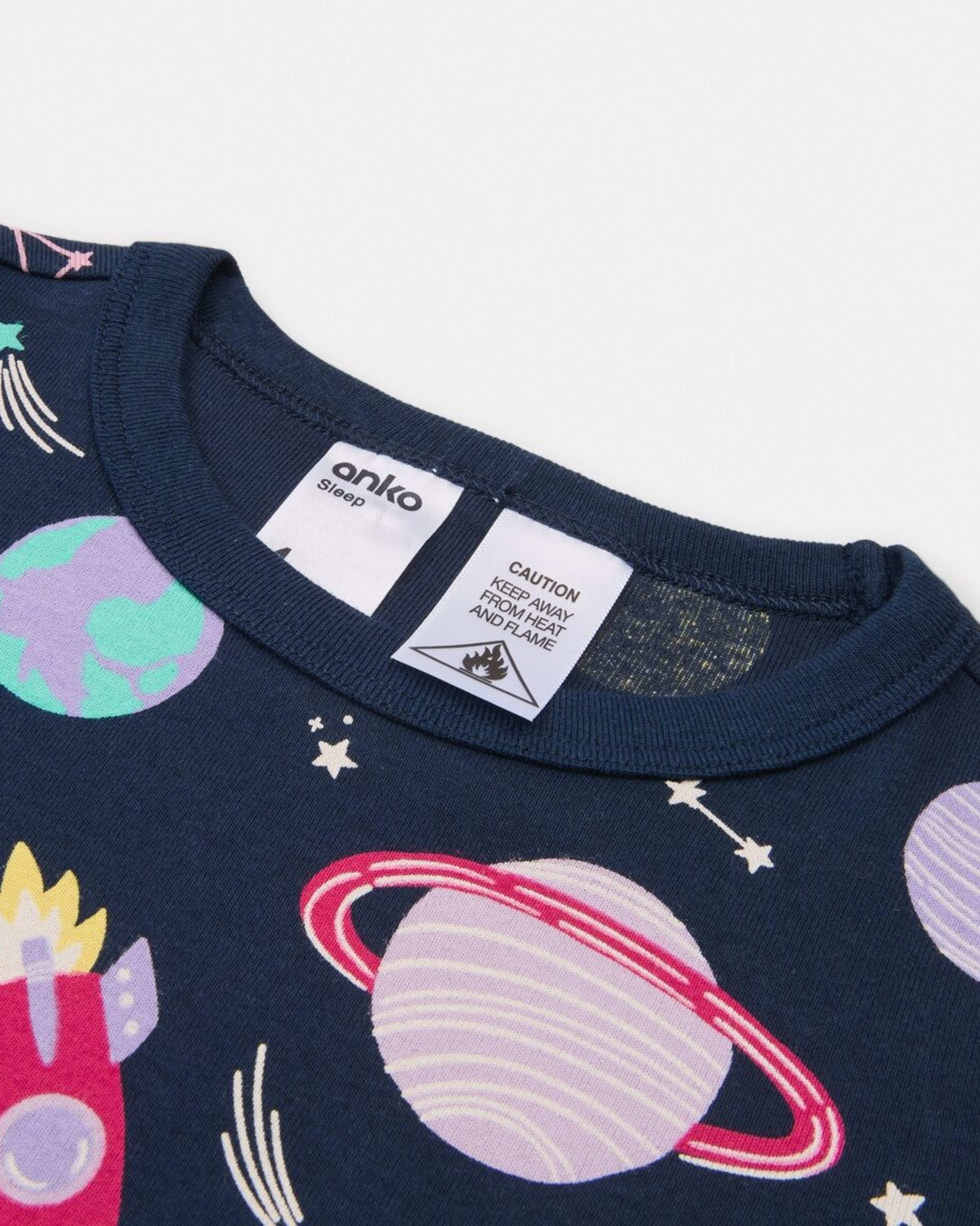9 Rib Pyjama Set Blu Planet, 9 of 10