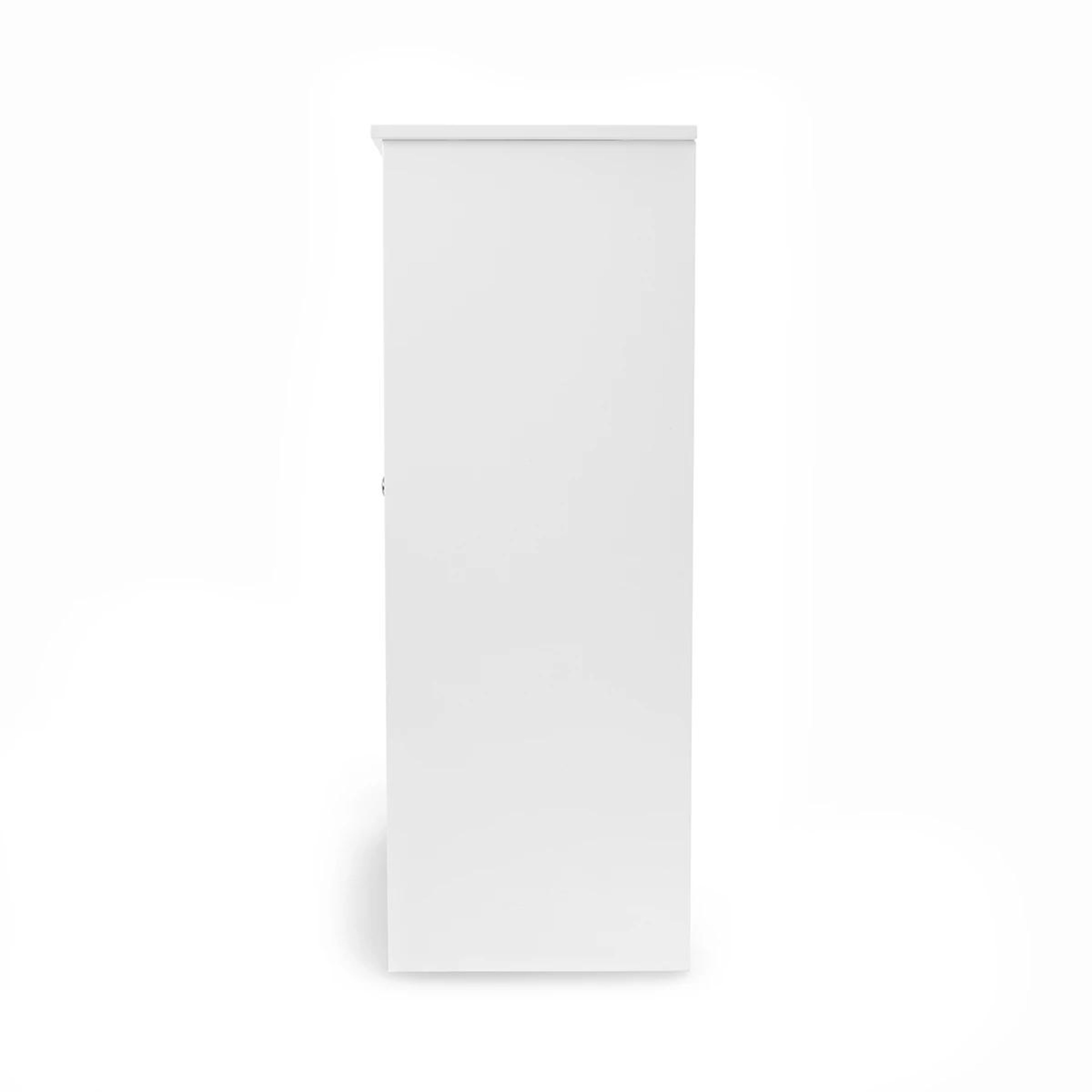 5 Panelled Cabinet with 3 Shelves - White, 5 of 8