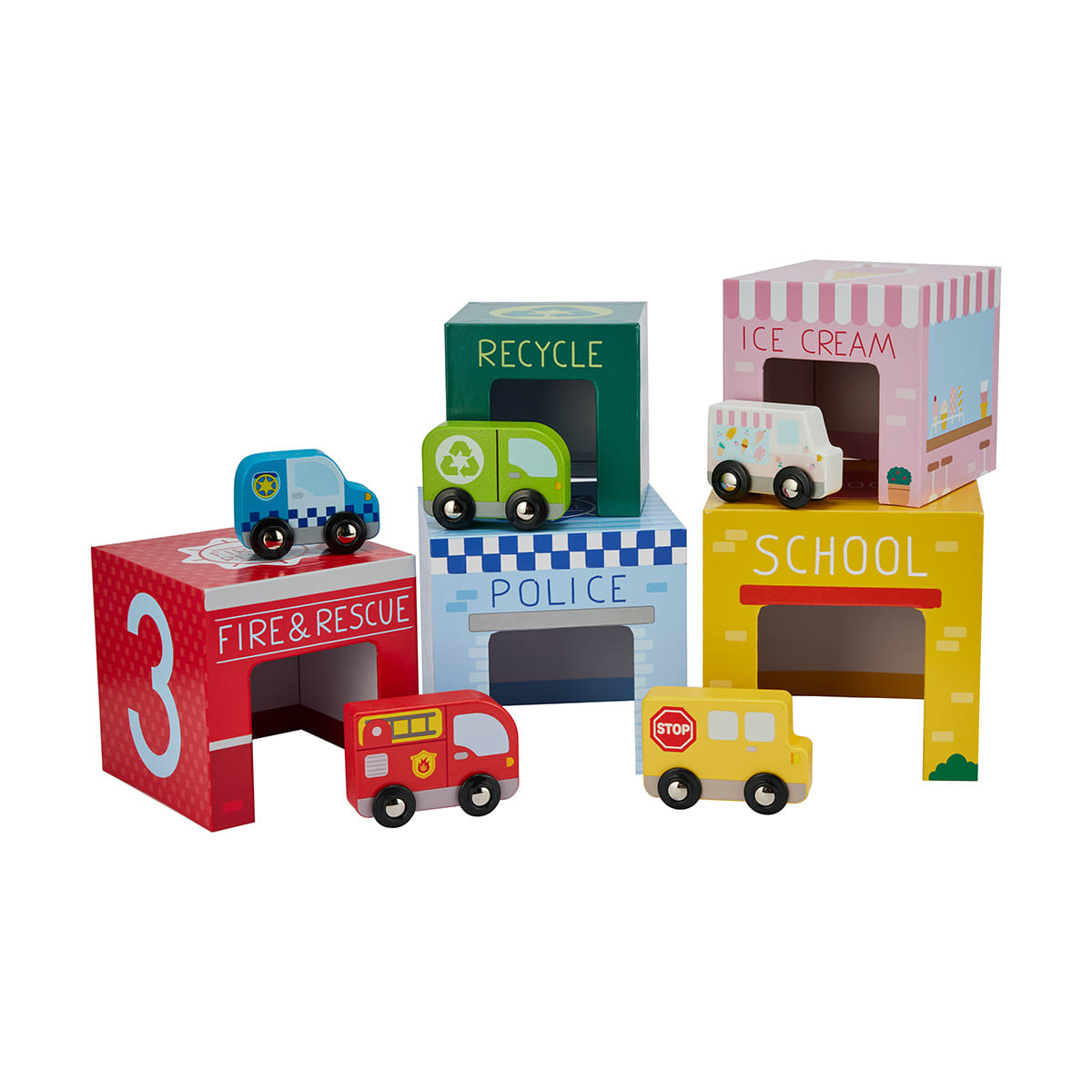 Wooden toy cheap garage kmart