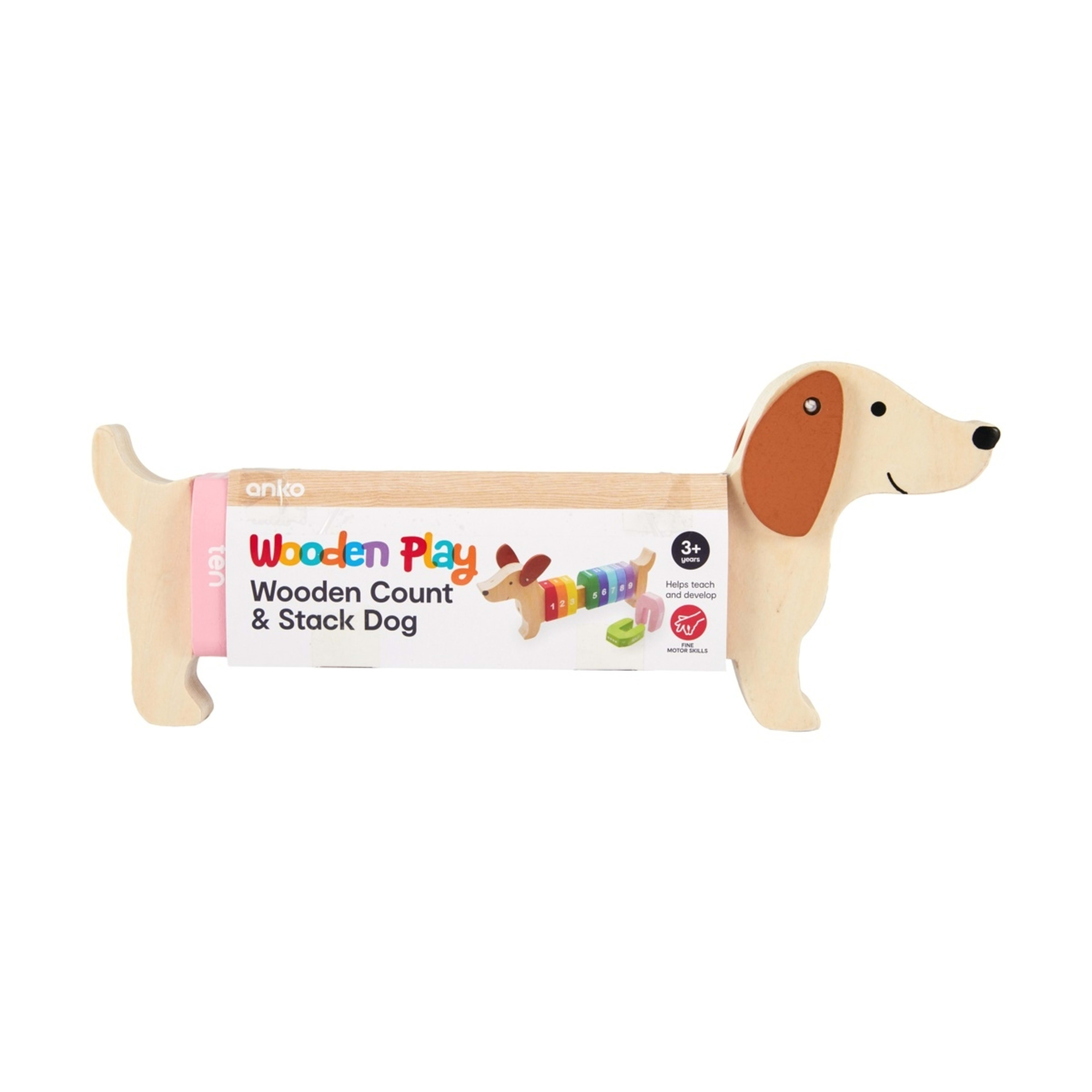 8 Wooden Play Count and Stack Dog, 8 of 8