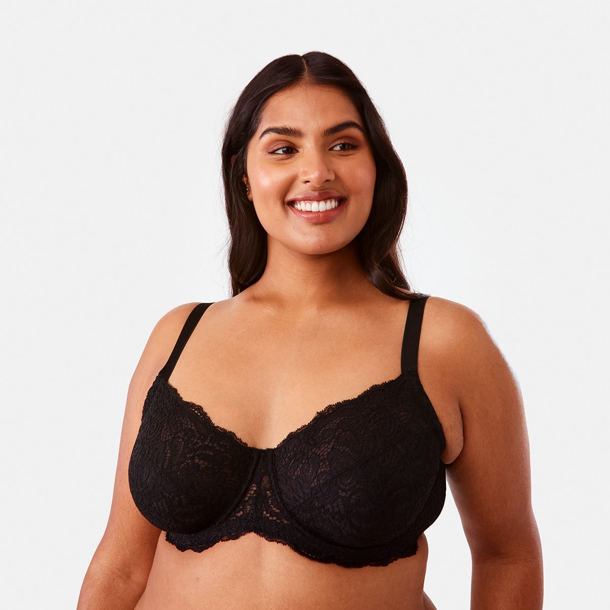 Full Figure Lace Soft Cup Bra Kmart 5803