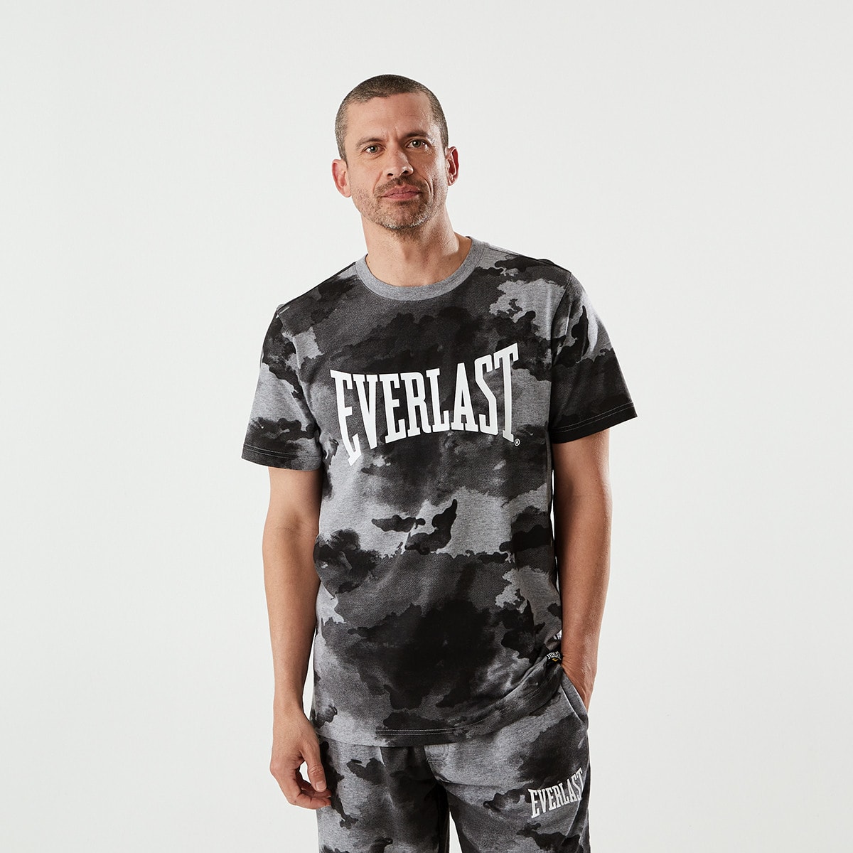 Active Everlast Mens Camo Crew Neck Tshirt Kmart