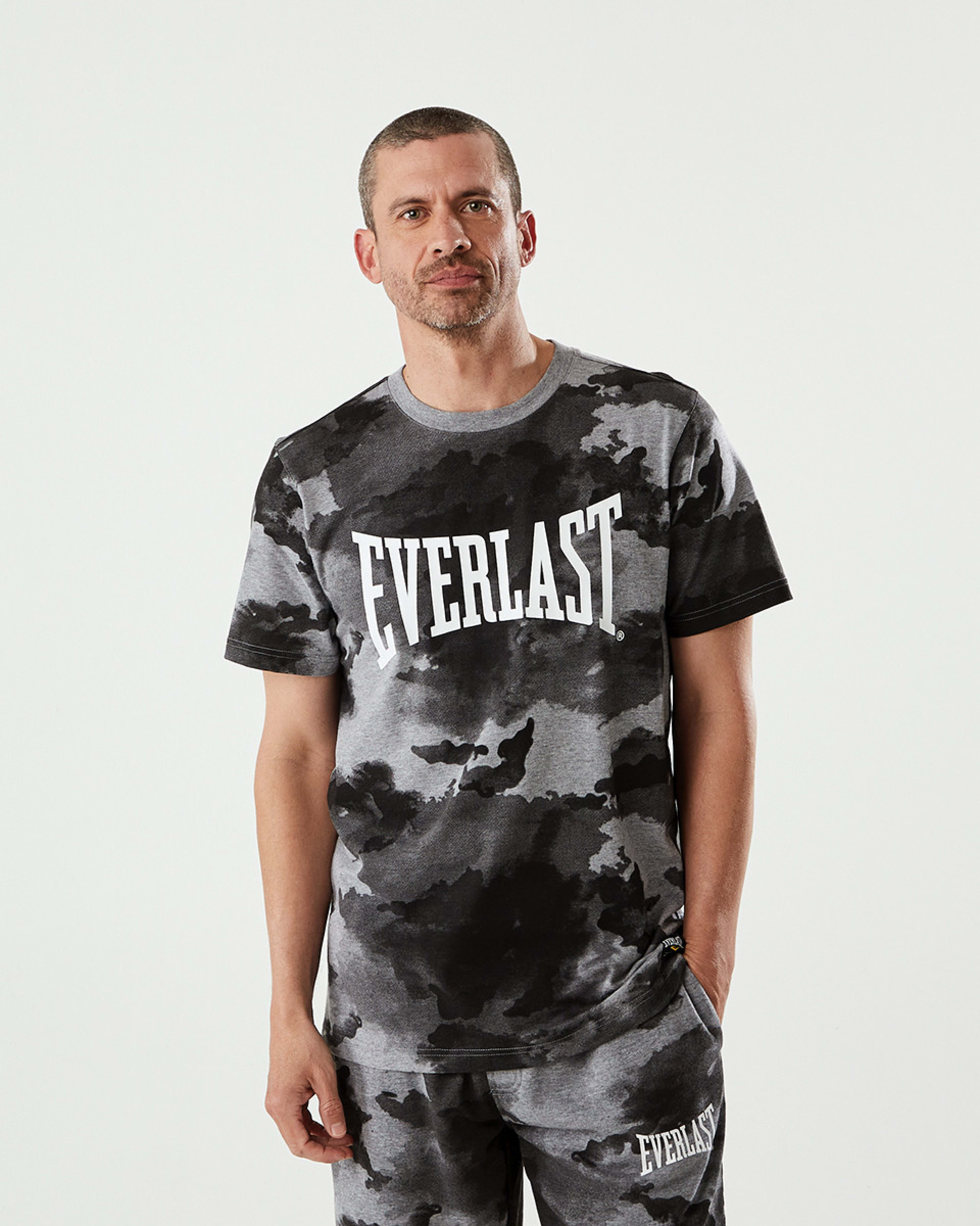 Active Everlast Mens Camo Crew Neck Tshirt Kmart