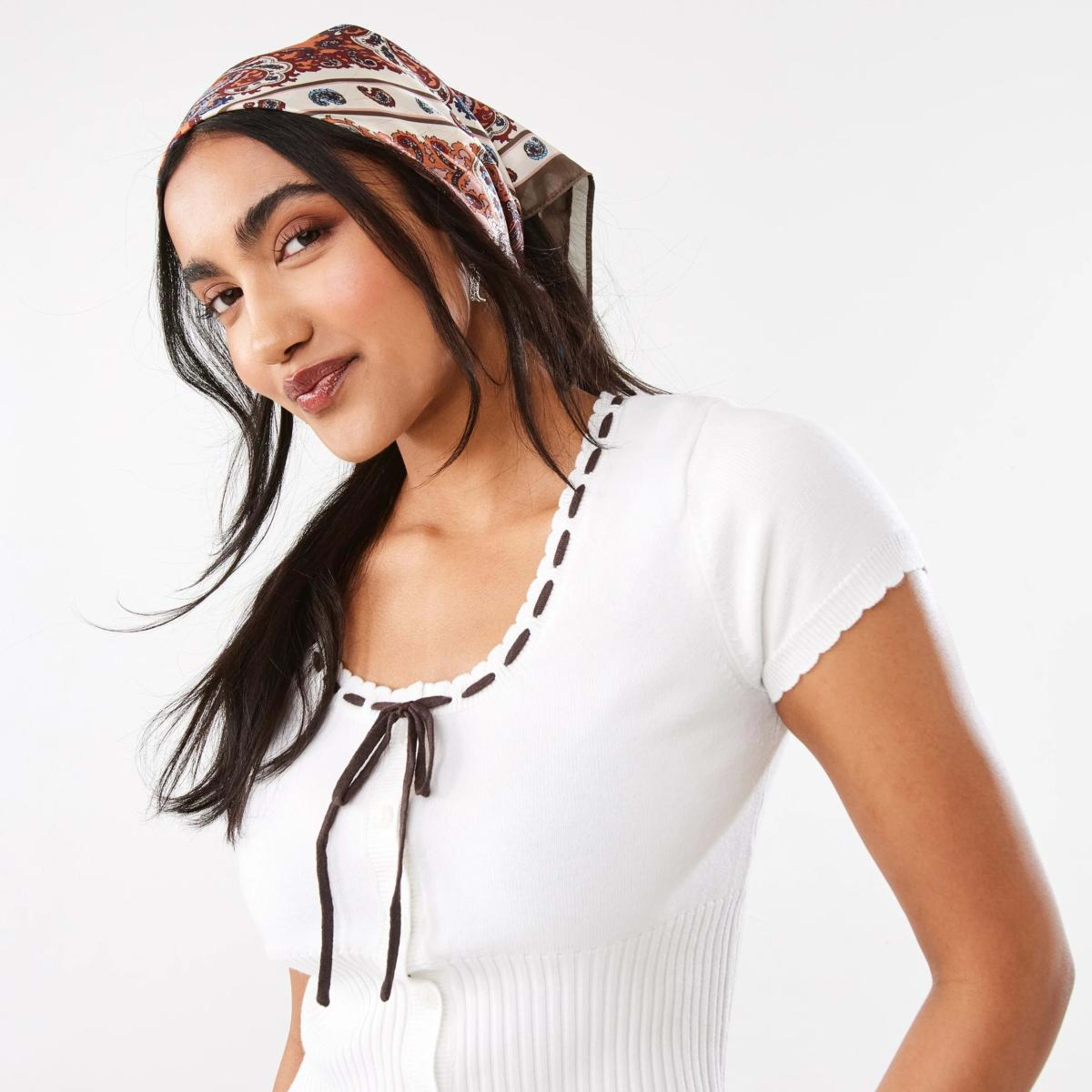 6 Paisley Tile Hair Scarf, 6 of 7