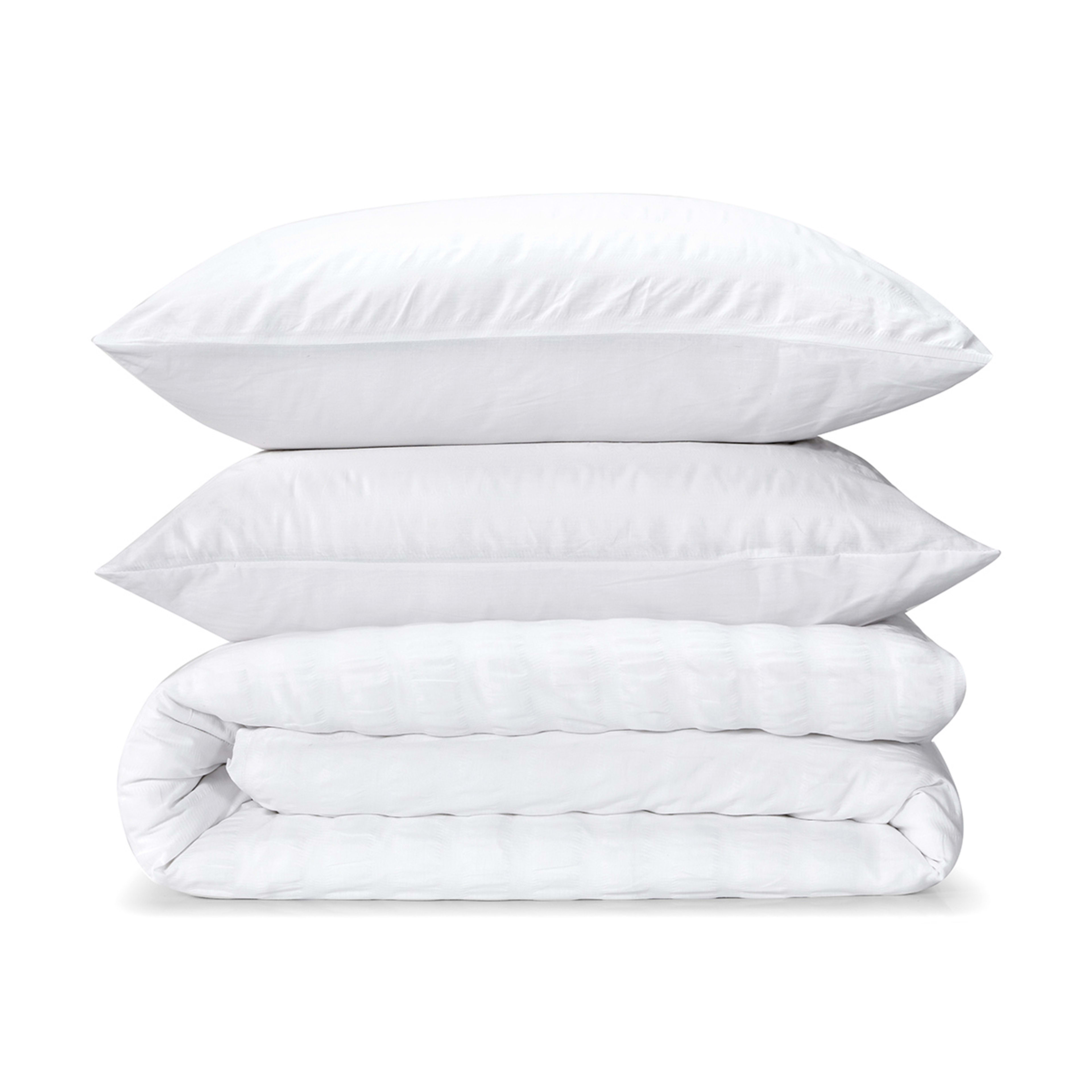 Amity Seersucker Quilt Cover Set King Bed, White Kmart