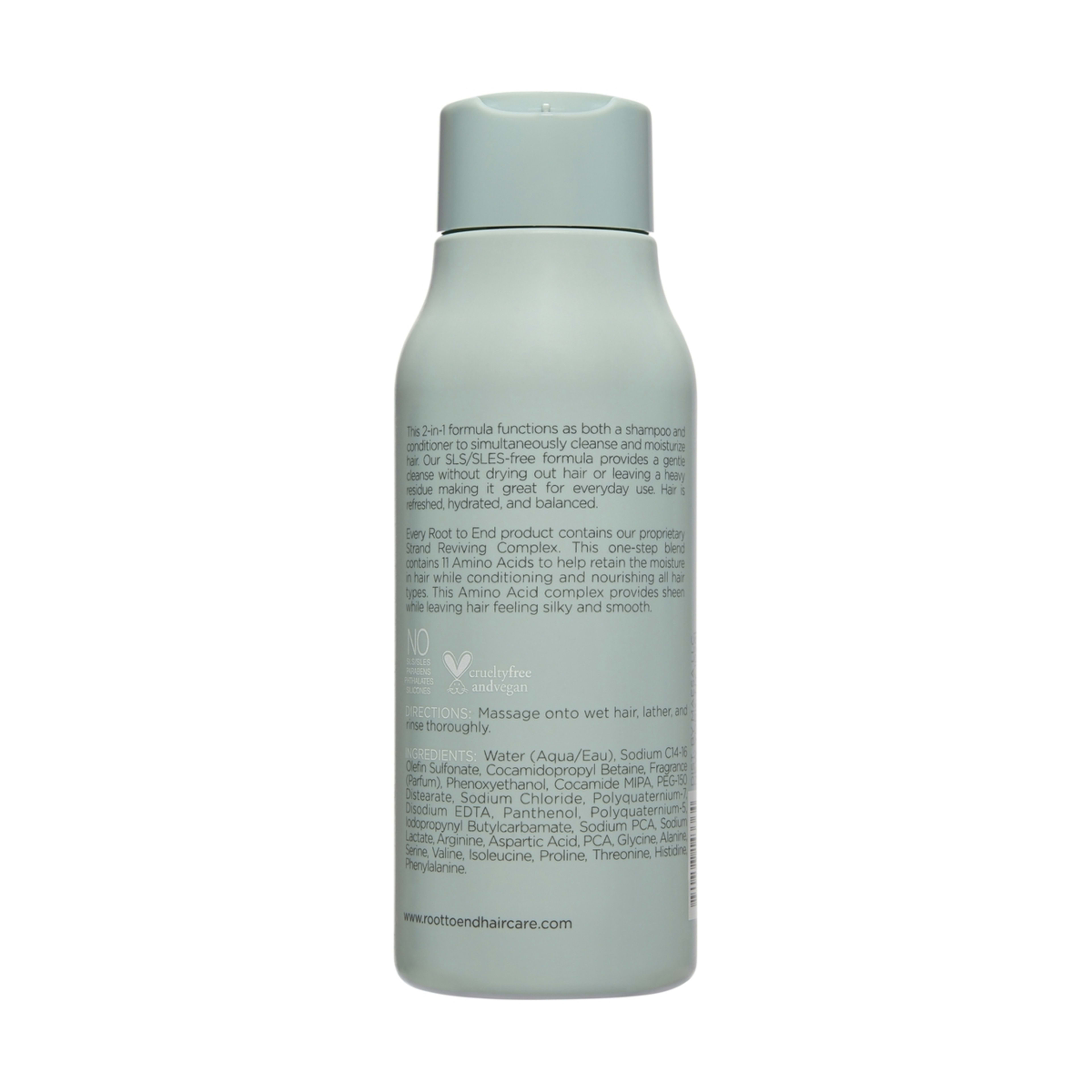 Root to End 2IN1 Shampoo Conditioner 385ml Amino Acid Strand