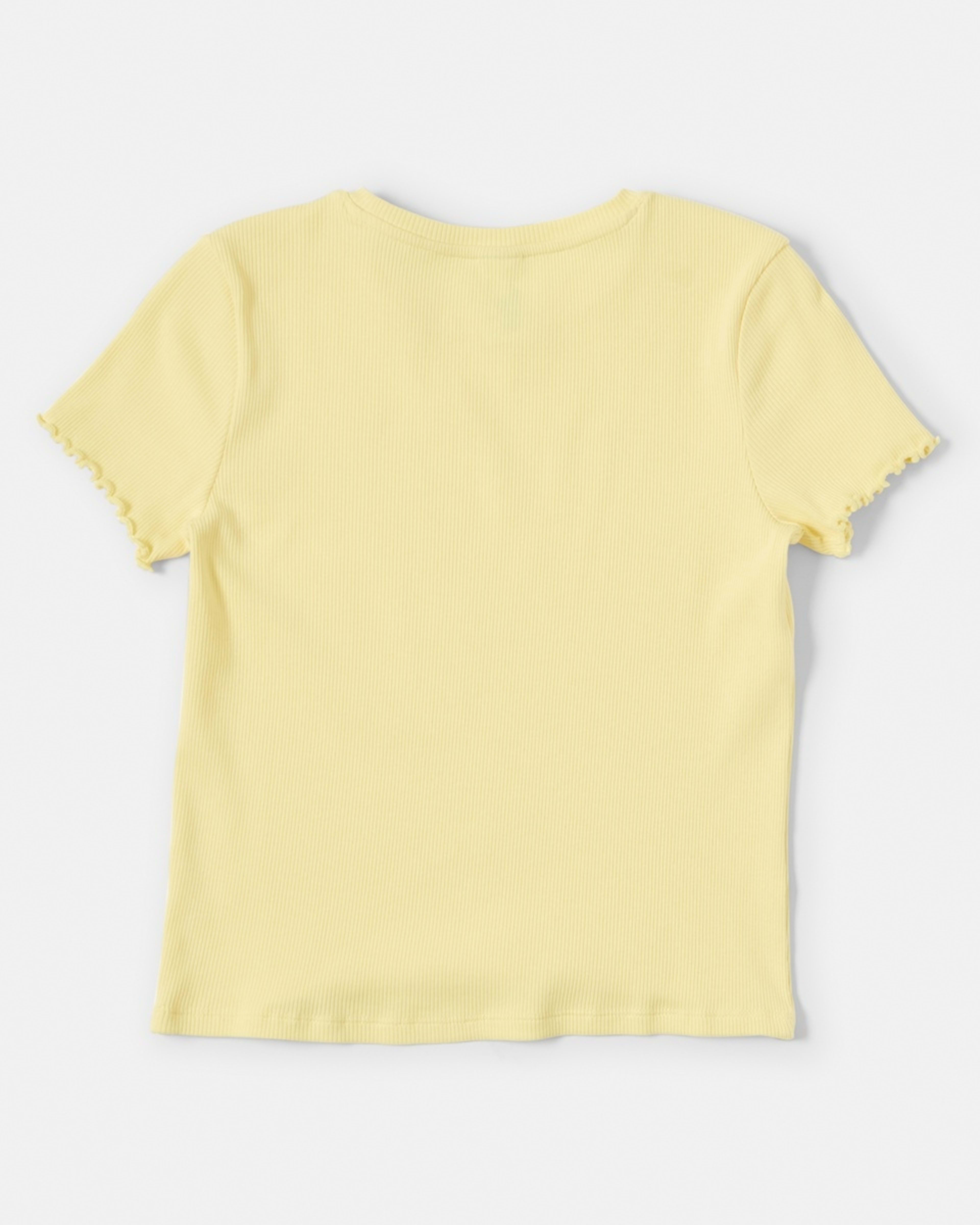 9 Short Sleeve Rib Top Merng Ylw, 9 of 9
