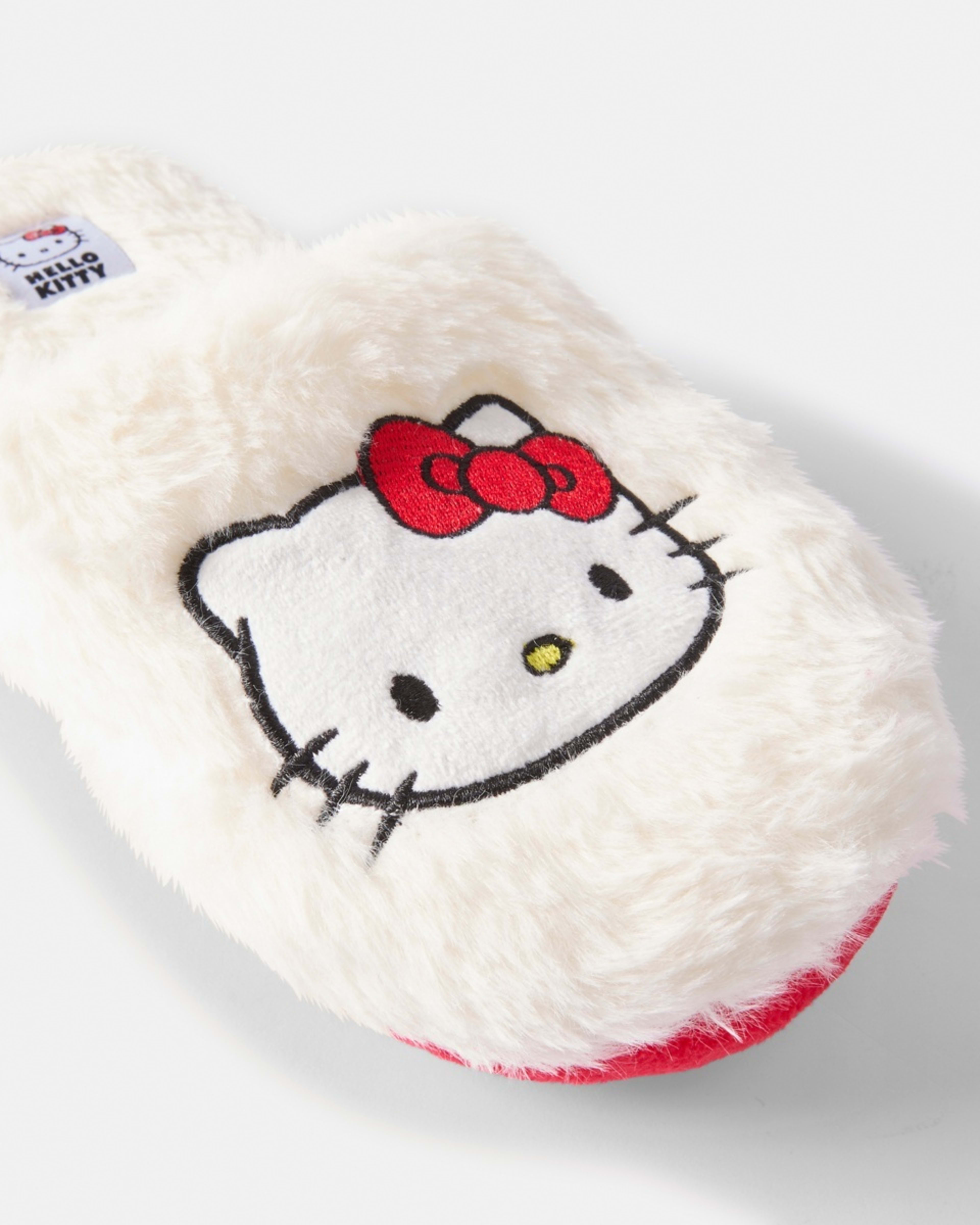 4 Hello Kitty License Novelty Scuffs WHITE, 4 of 4
