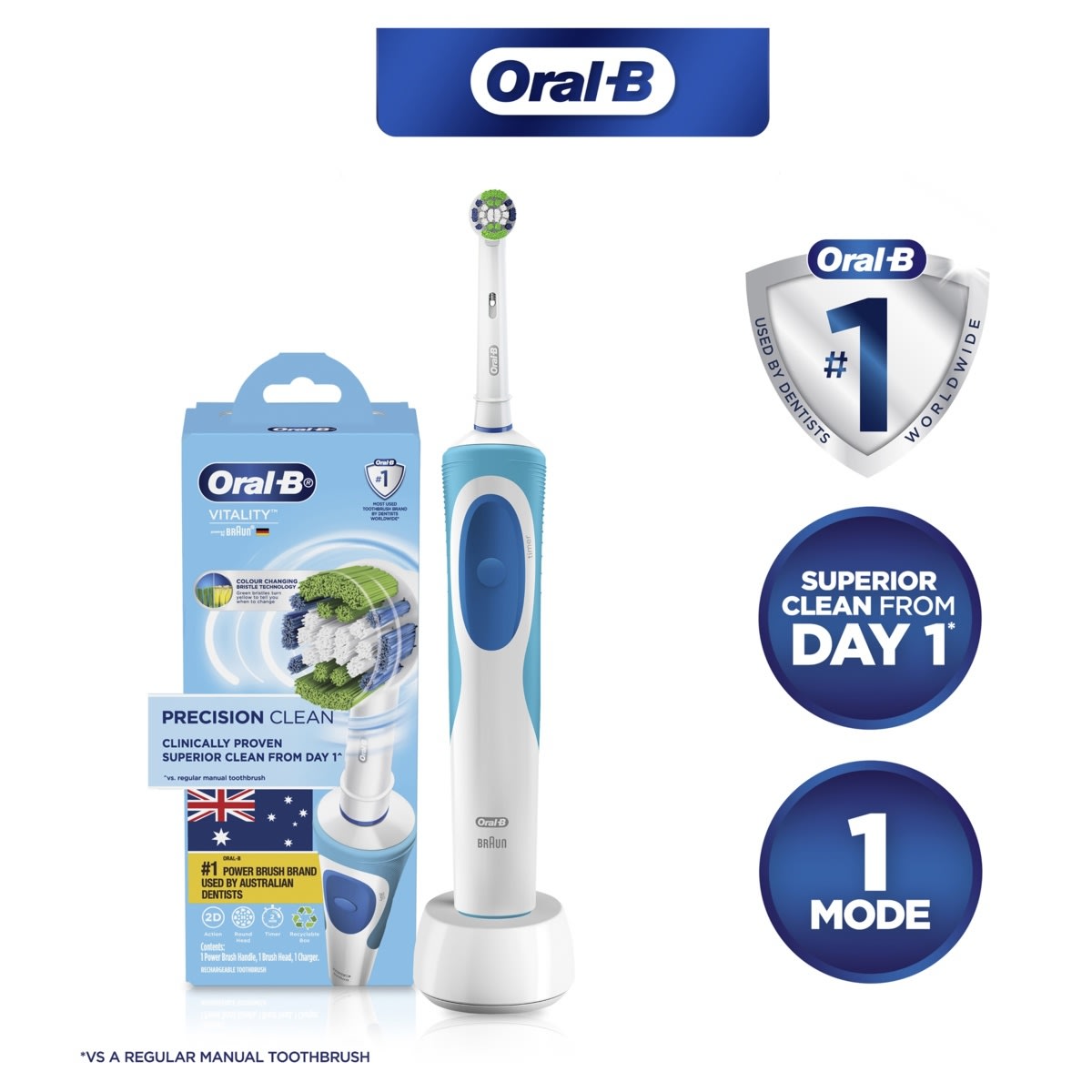 Oral-B Vitality Precision Clean Electric Toothbrush - Kmart