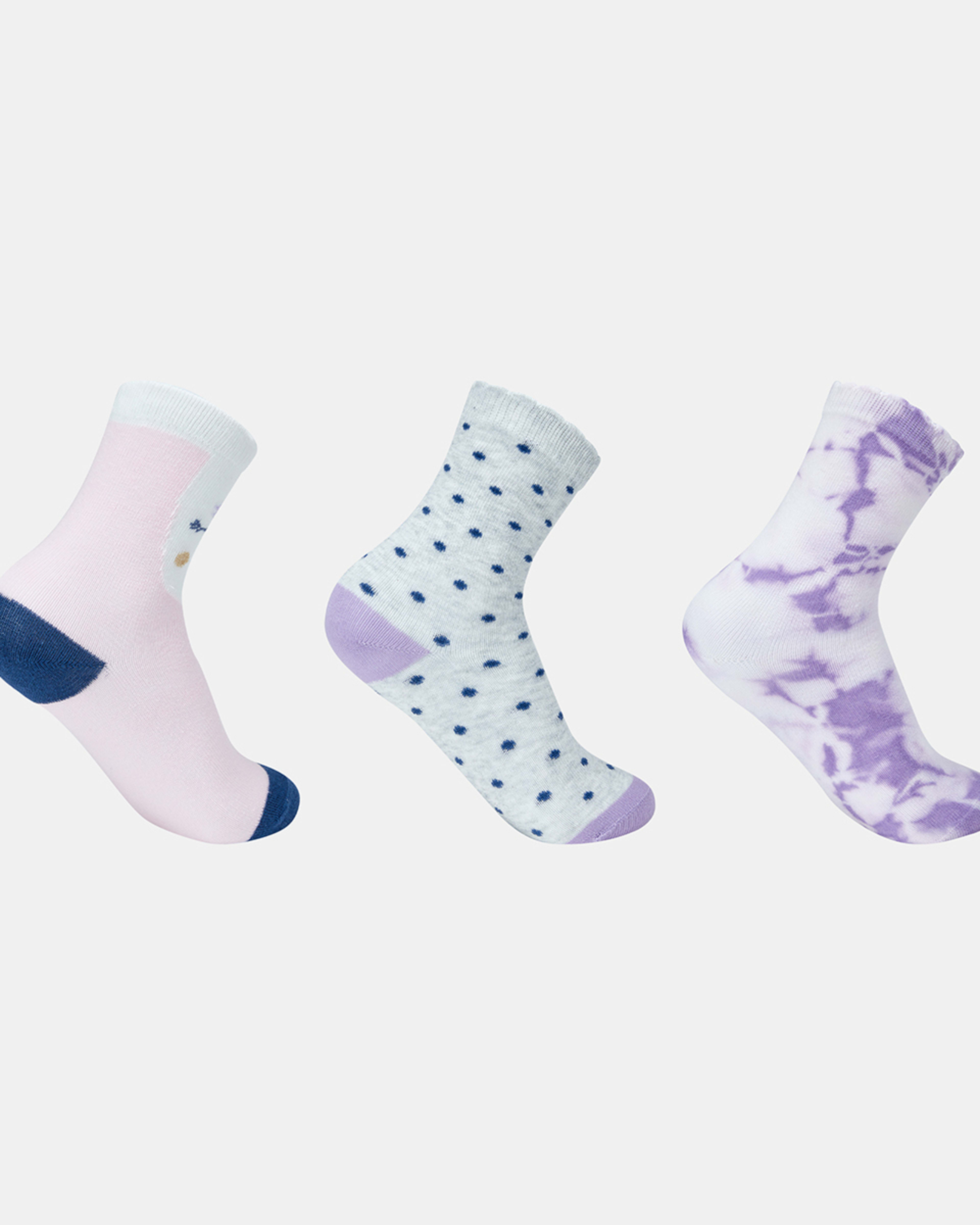 3 Pack Ribbed Crew Socks Kmart