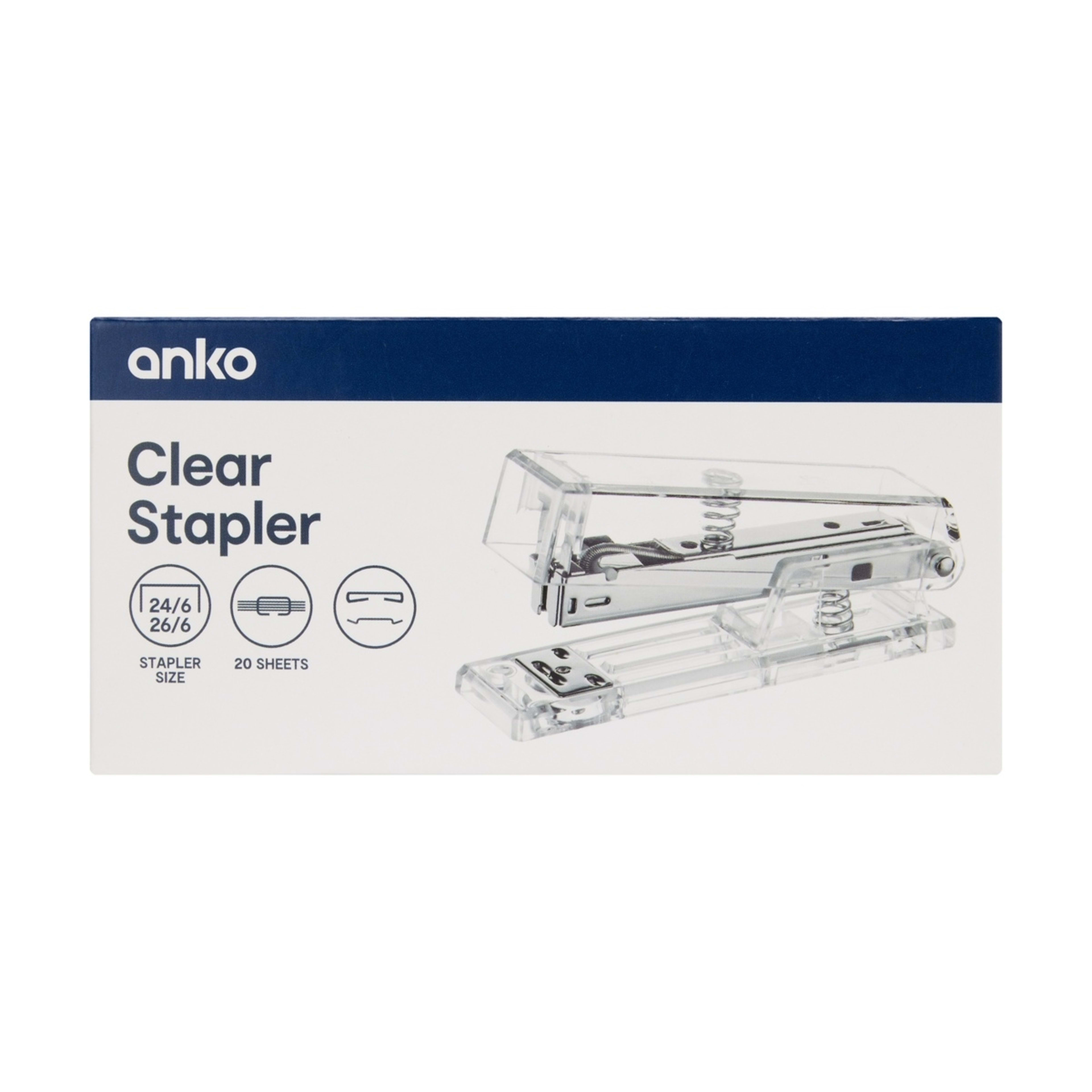 1 Clear Stapler