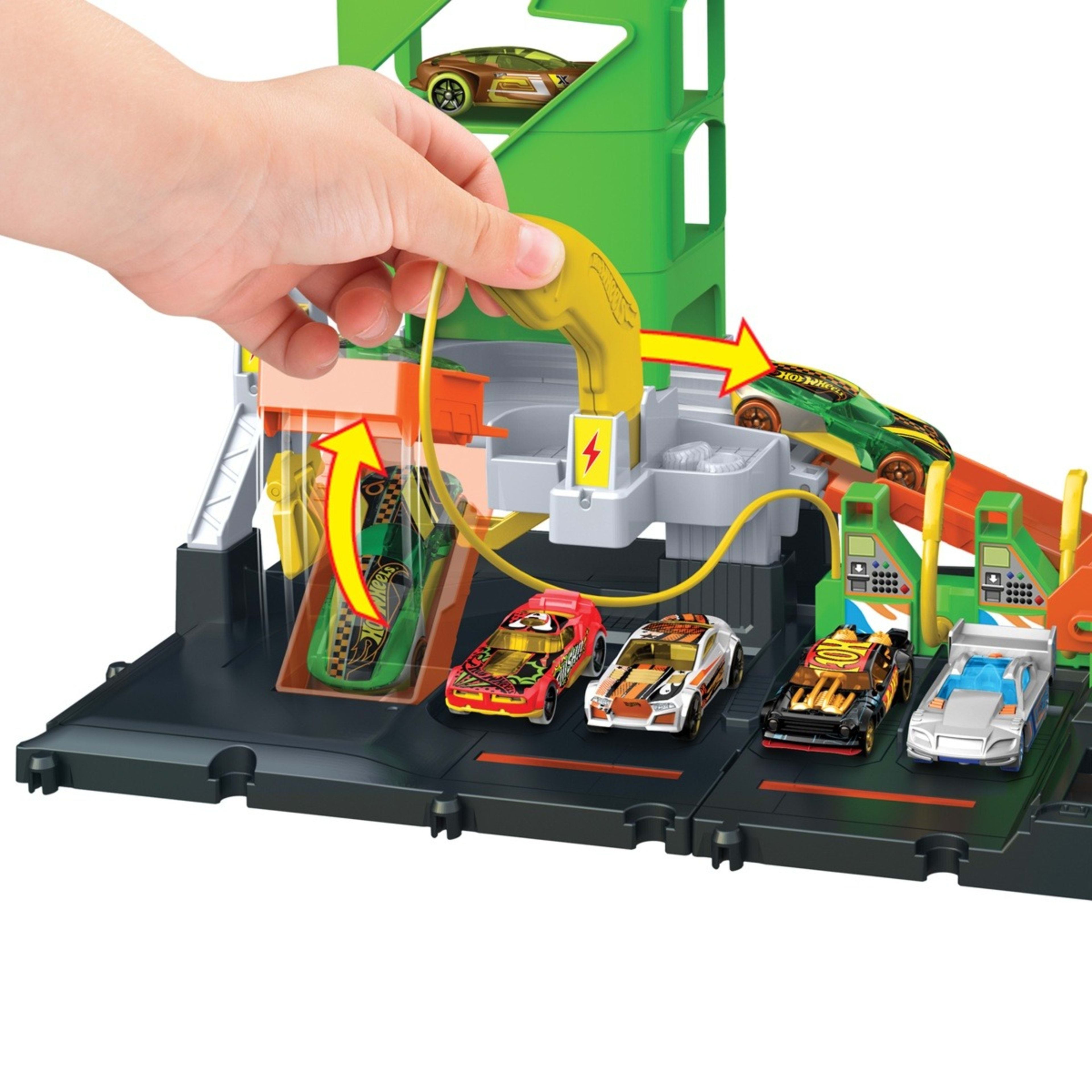 4 Hot Wheels City Super Recharge Fuel Station, 4 of 6