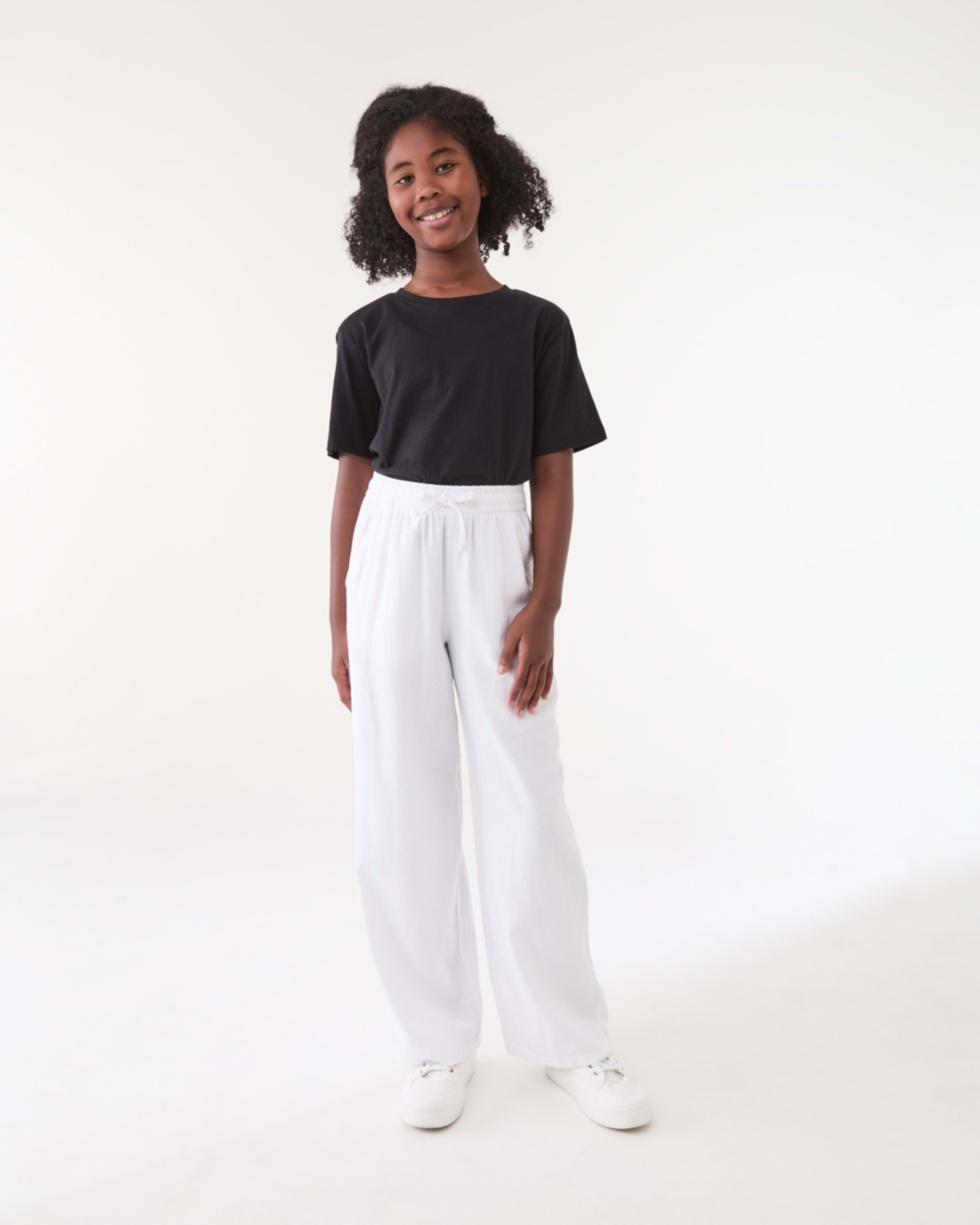 4 Wide Leg Pants WHITE, 4 of 5