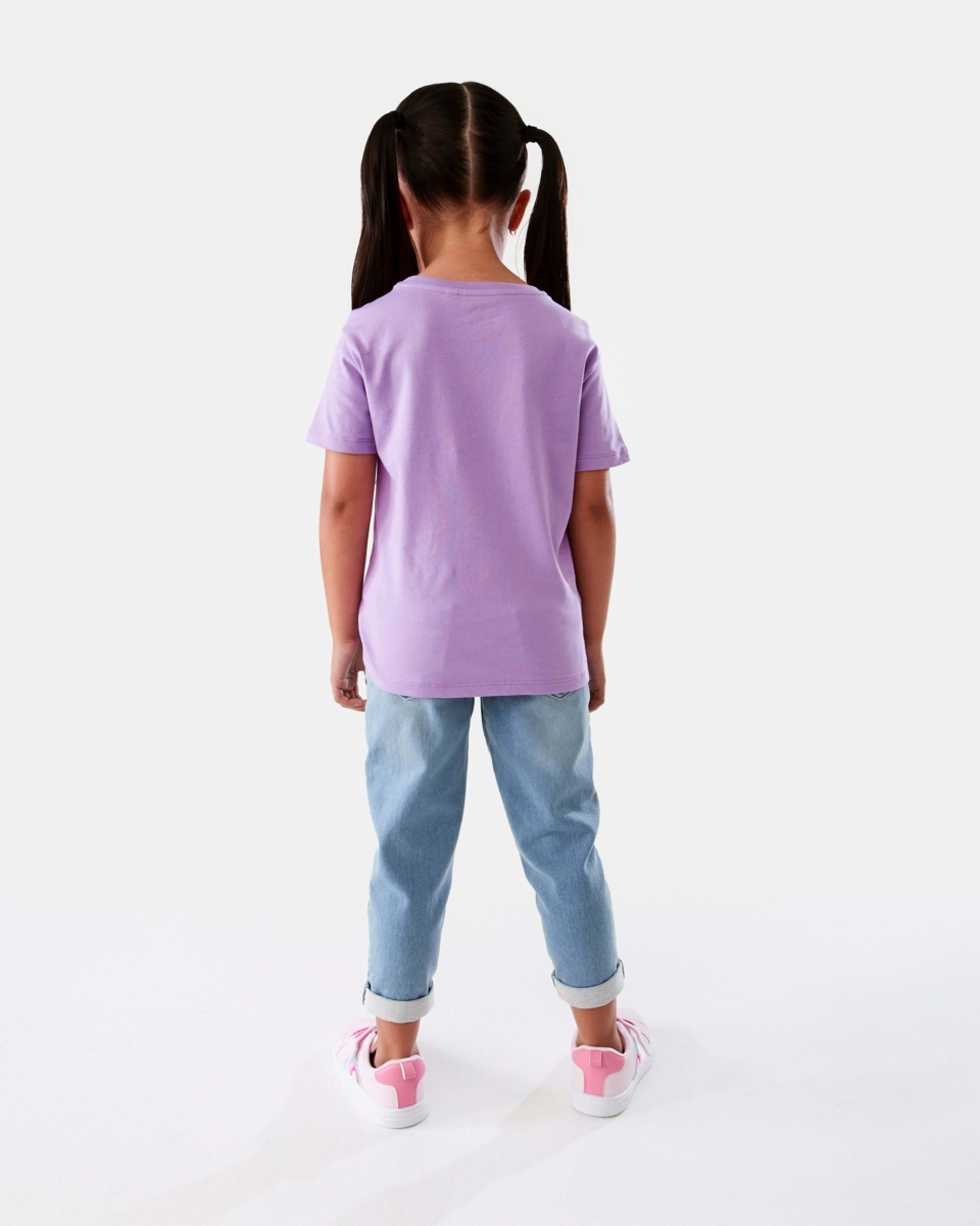 6 Short Sleeve Placement Print T-shirt Prpl Cat, 6 of 8
