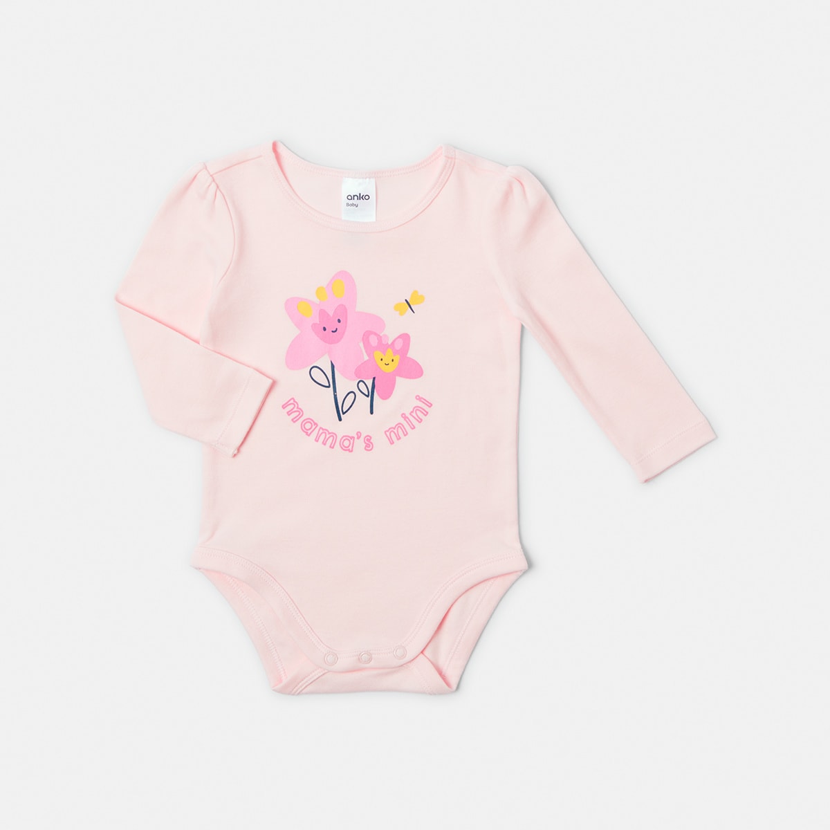 Placement Print Long Sleeve Bodysuit Kmart