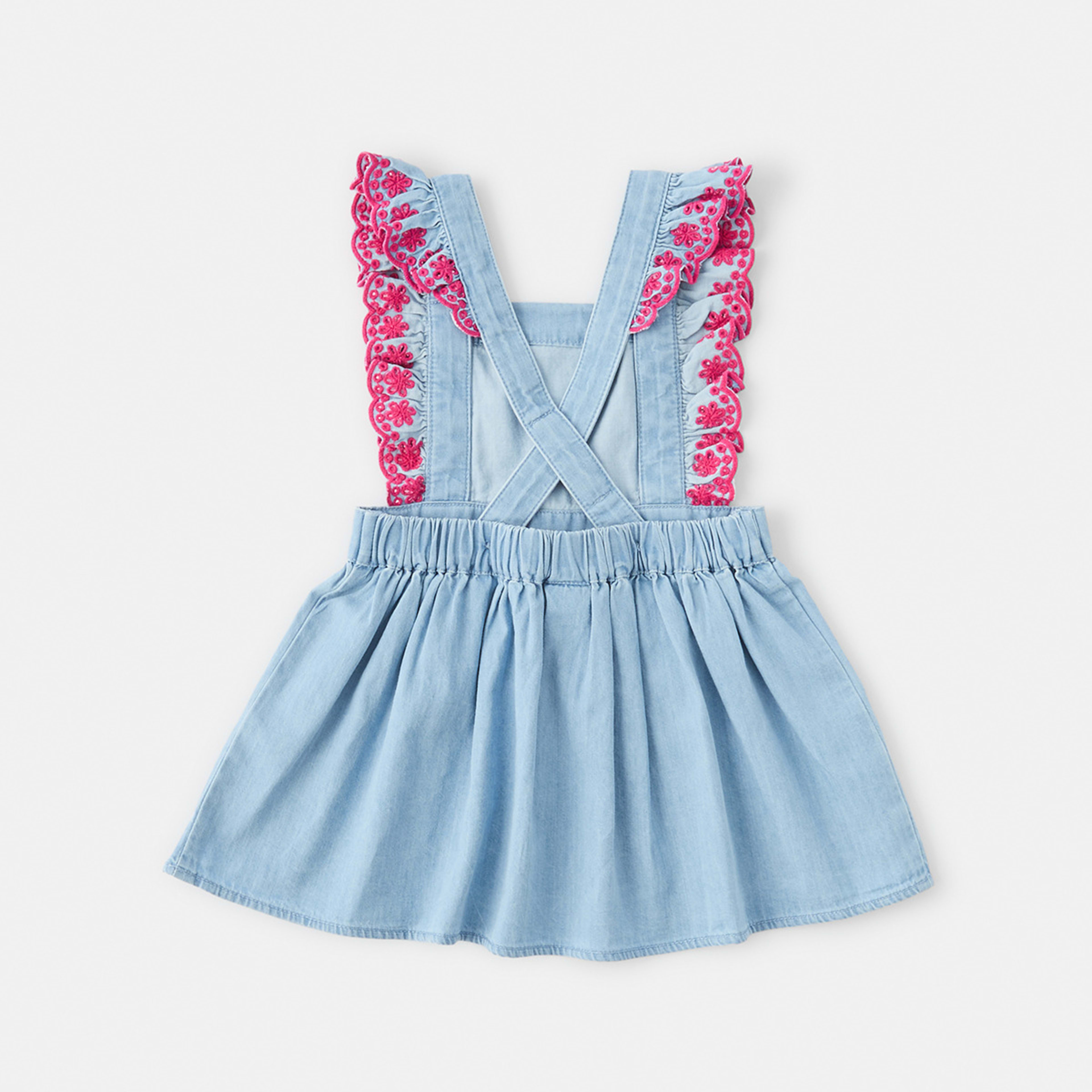 2 Pinafore Dress Chambray, 2 of 3