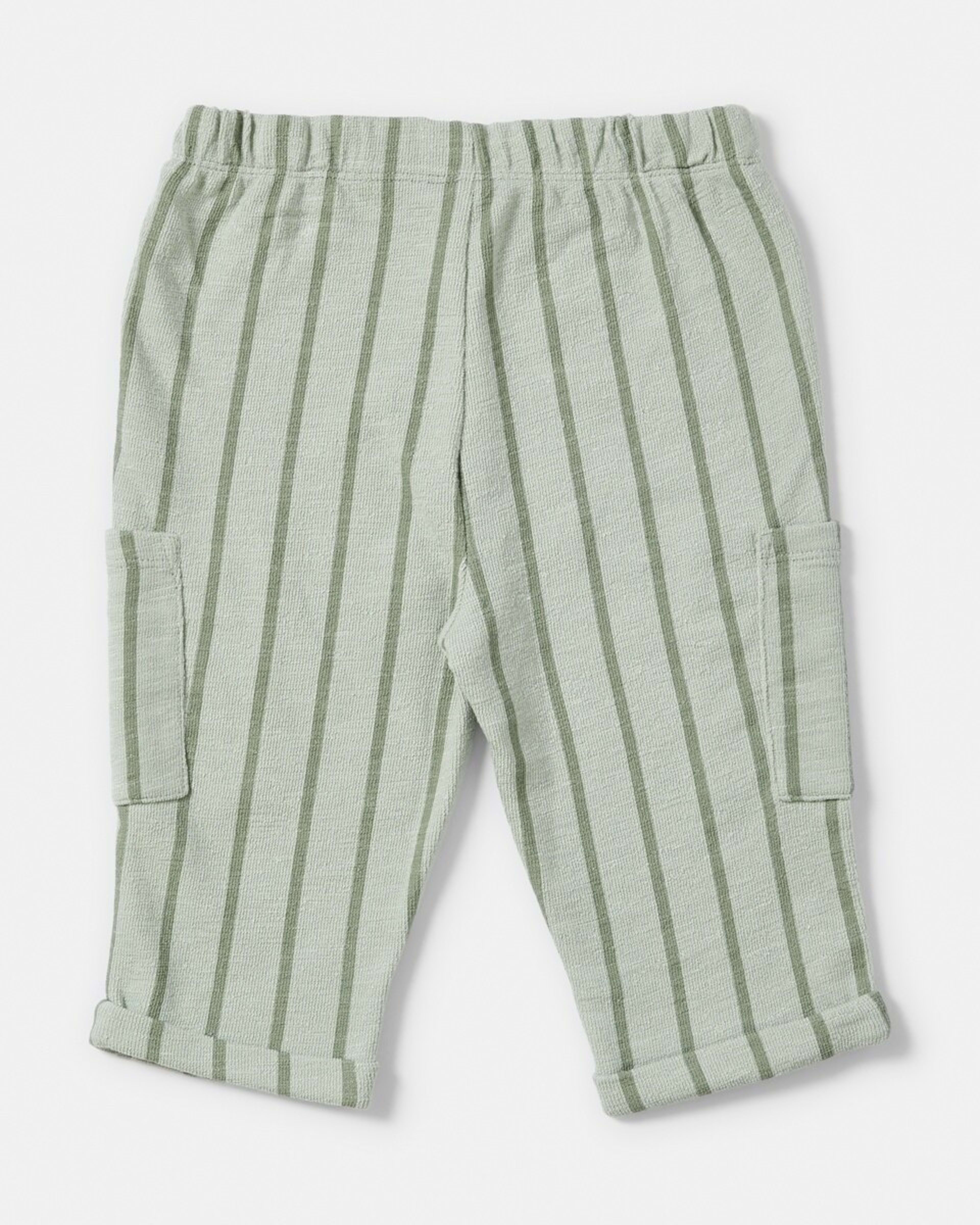 2 Cargo Joggers GREEN STRIPE, 2 of 4