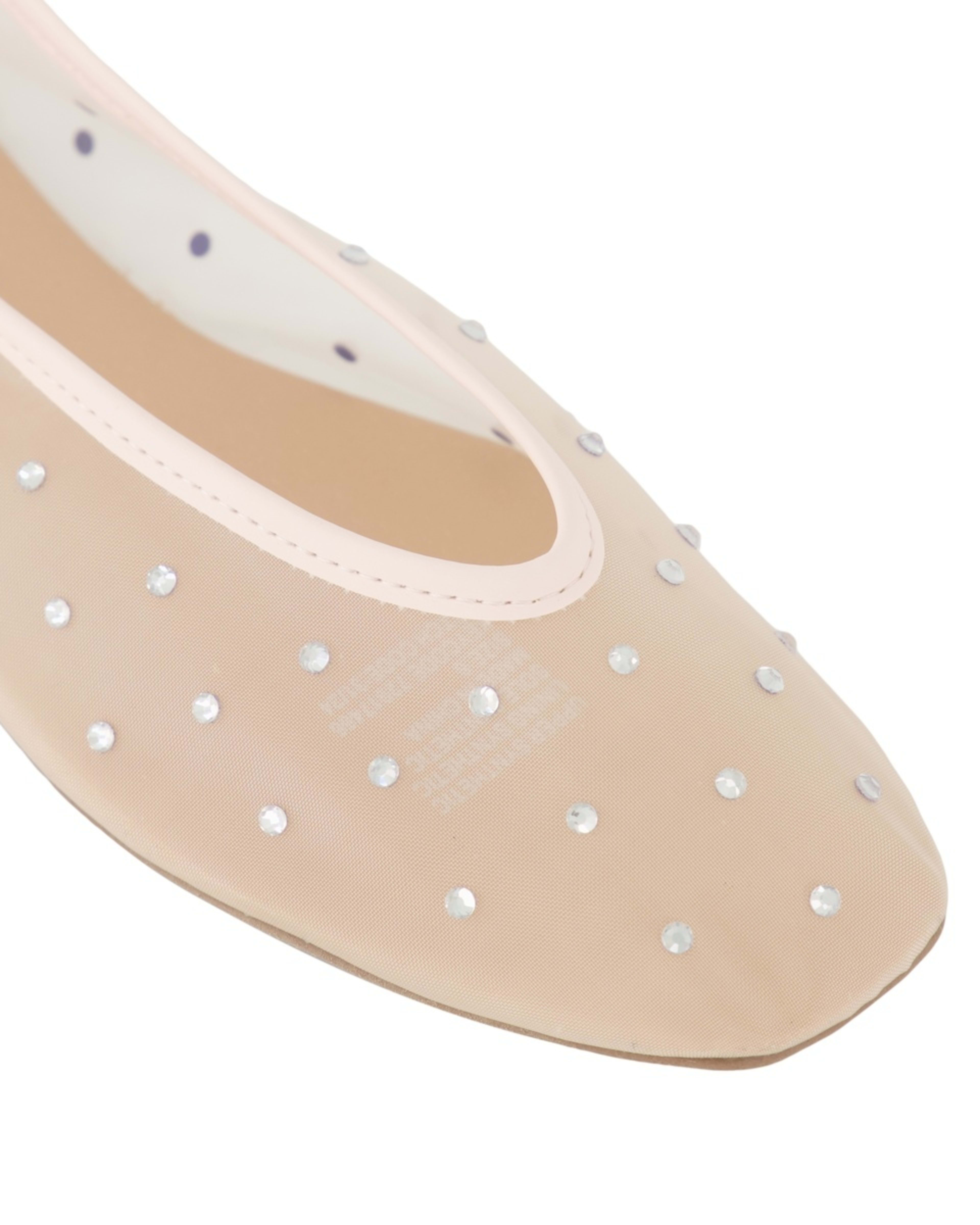 5 Diamante Ballet Flats Soft Pink, 5 of 5
