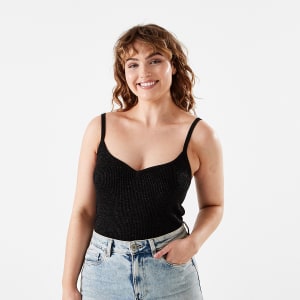 Sleeveless True Knit Scoop Neck Tank - Kmart