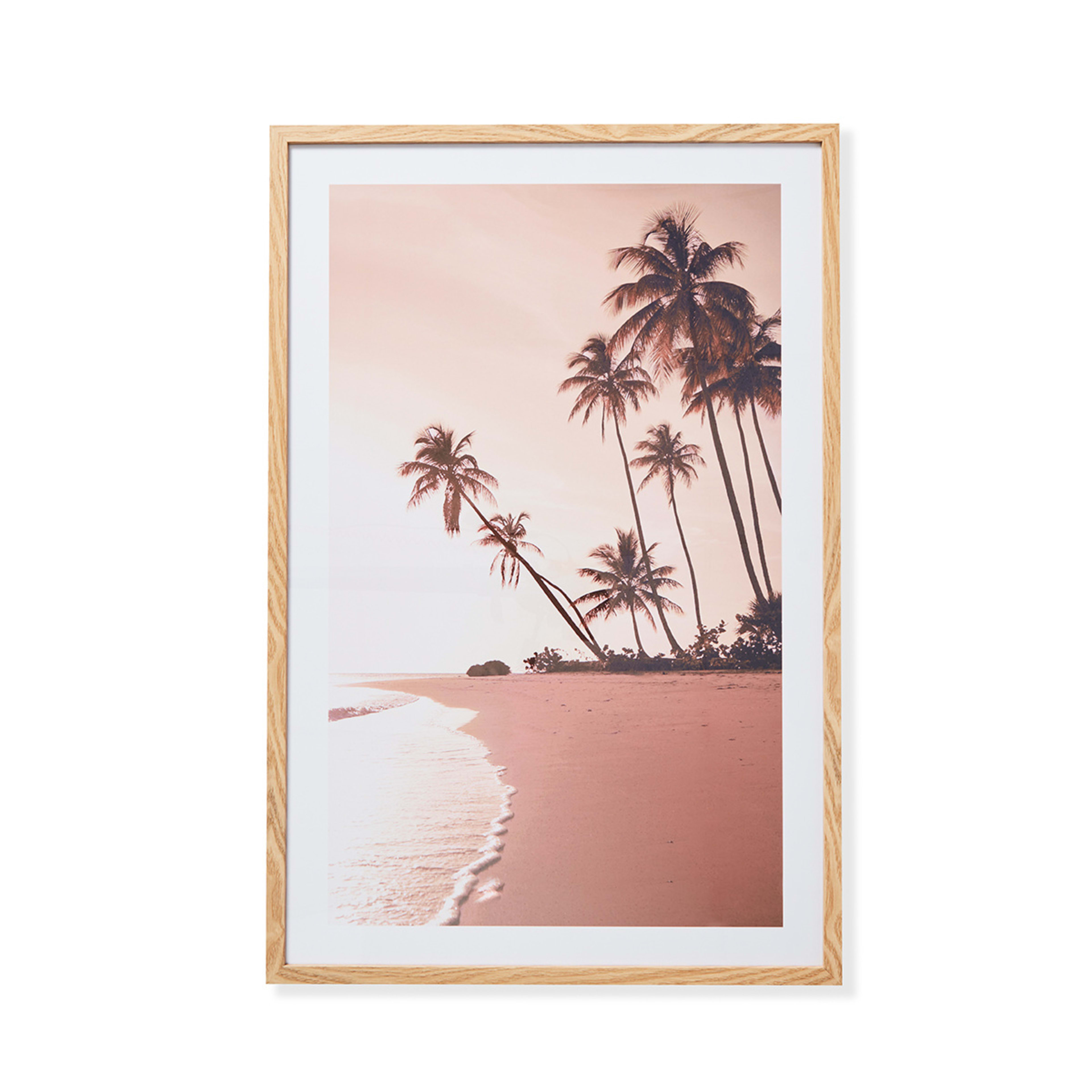 Beach Sunset Framed Print Kmart