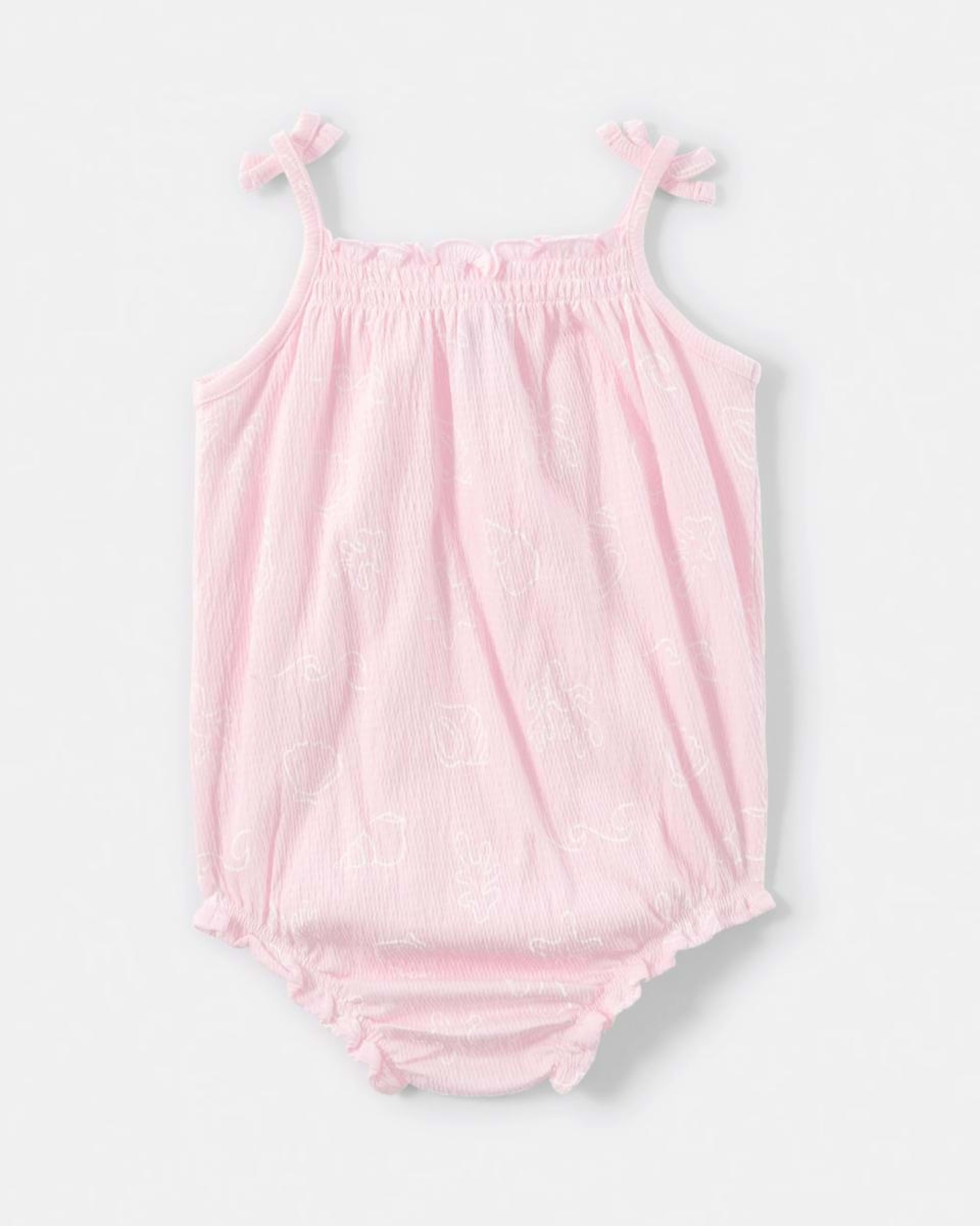 2 Strappy Crinkle Bodysuit PINK SHELLS, 2 of 5