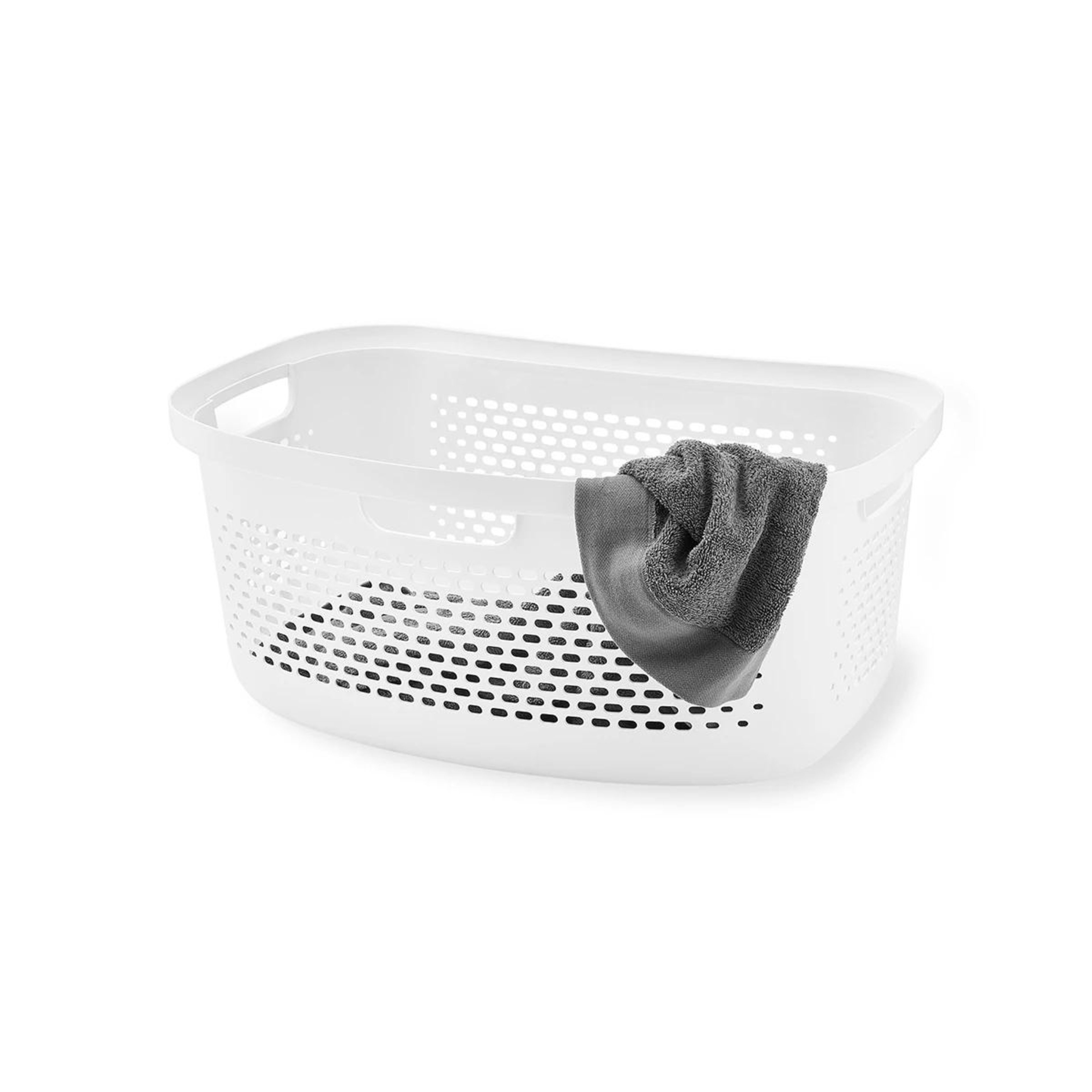 3 53L Gradient Laundry Basket - White, 3 of 4