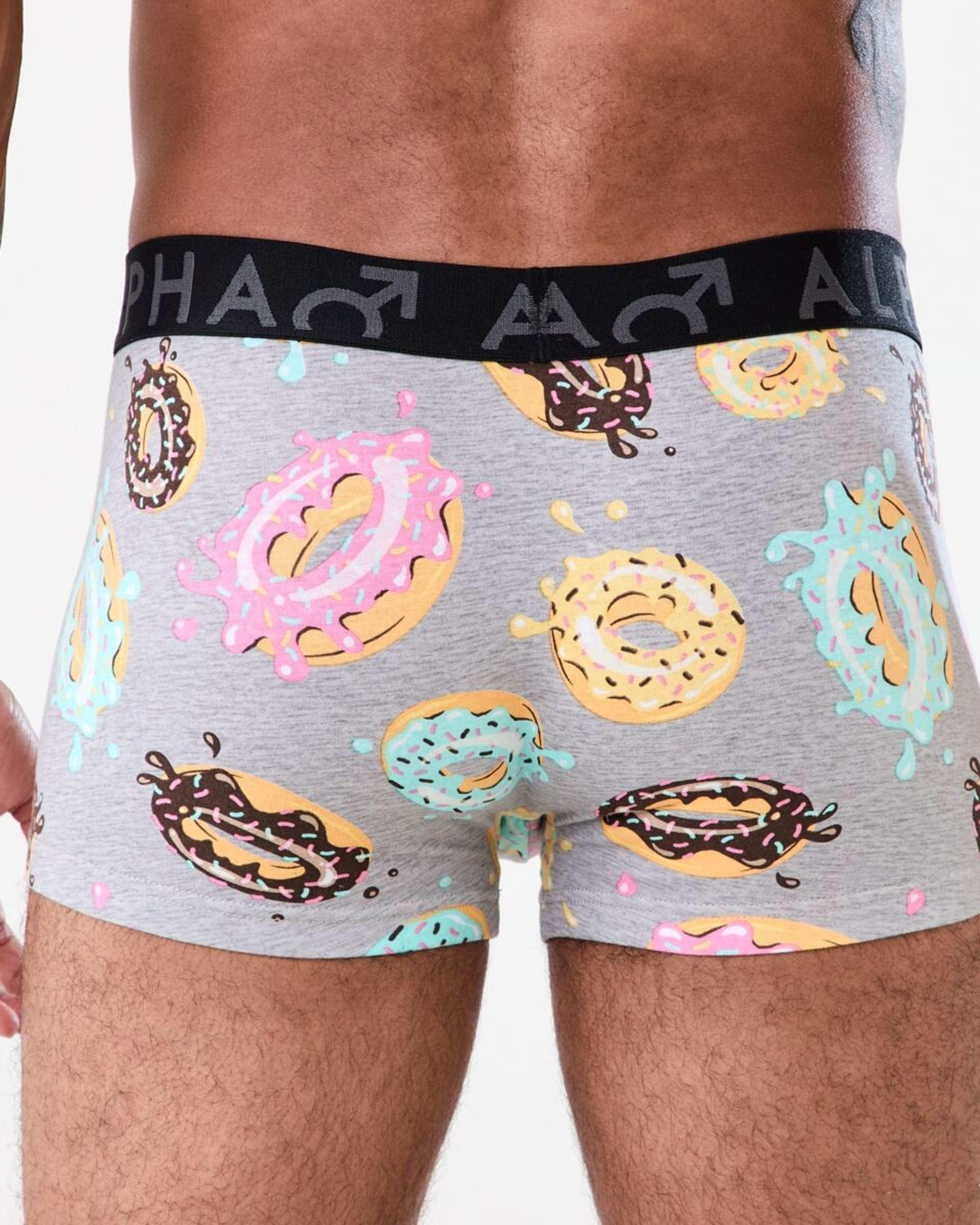 6 3 Pack Print Plain Trunks DONUT SPLATTER, 6 of 7
