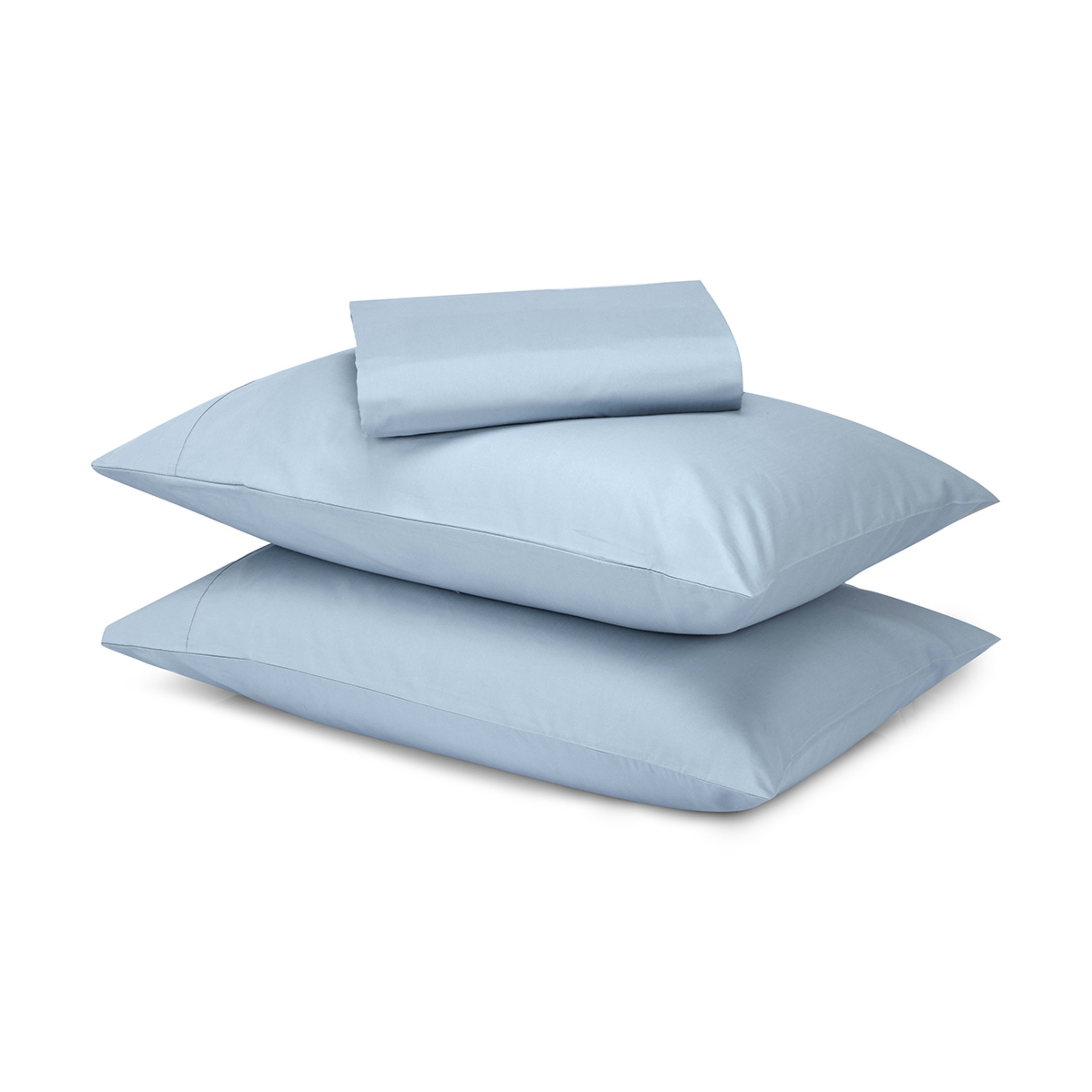 500 Thread Count Australian Grown Cotton Sheet Set - Double Bed, Blue ...