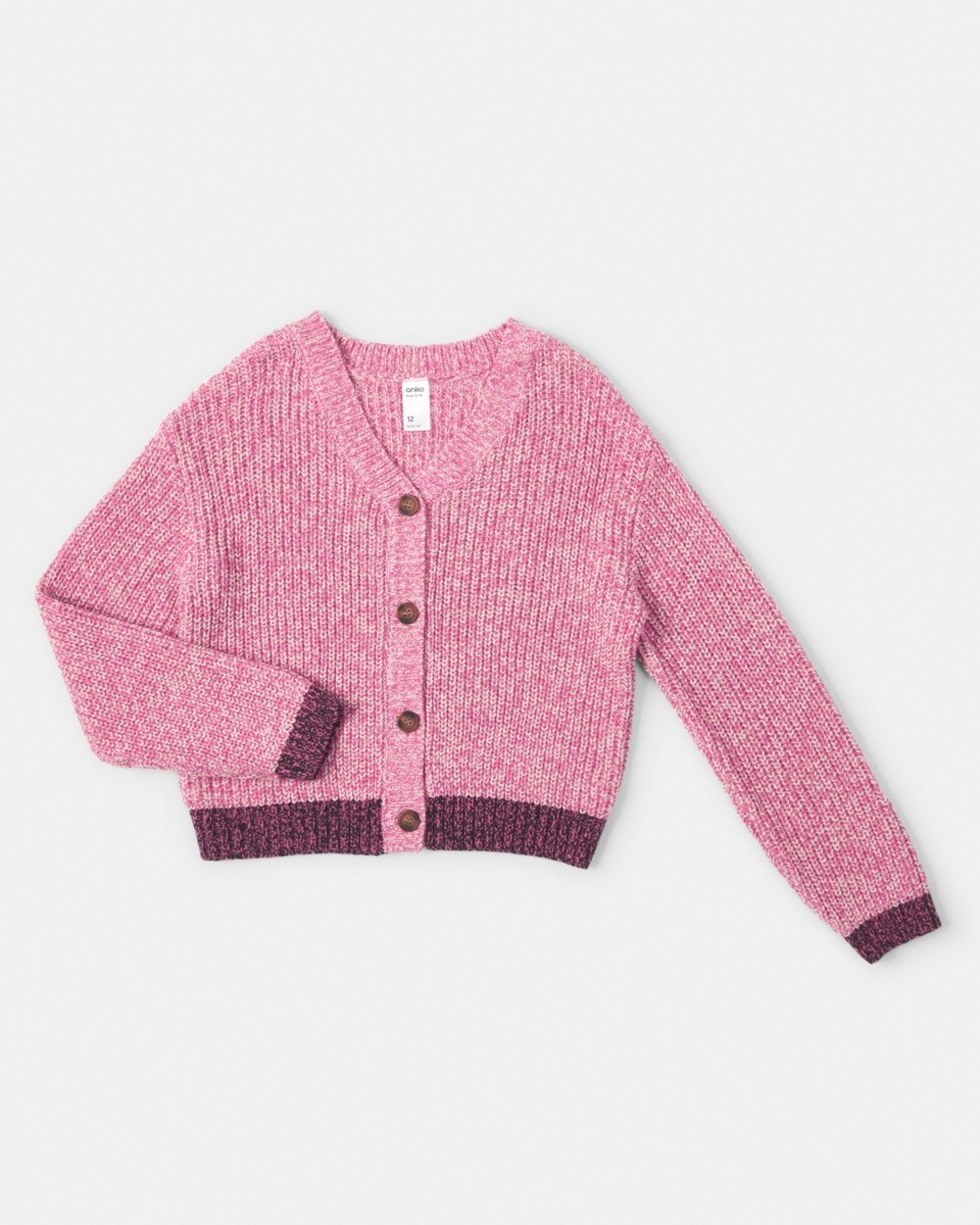 9 Button Through Cardigan Space Pink, 9 of 10