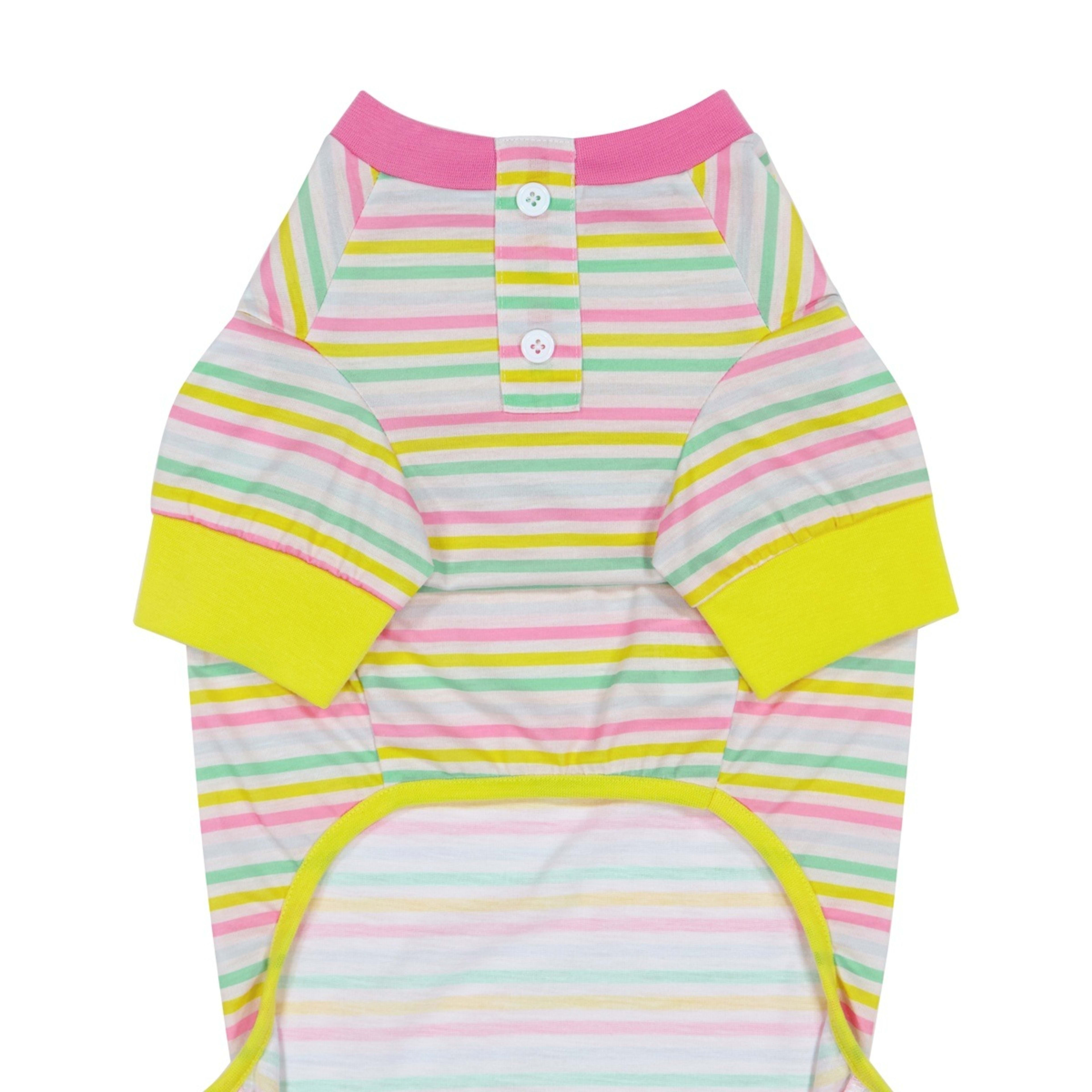 7 Pet Pyjamas Stripe - Large, Pink, 7 of 9