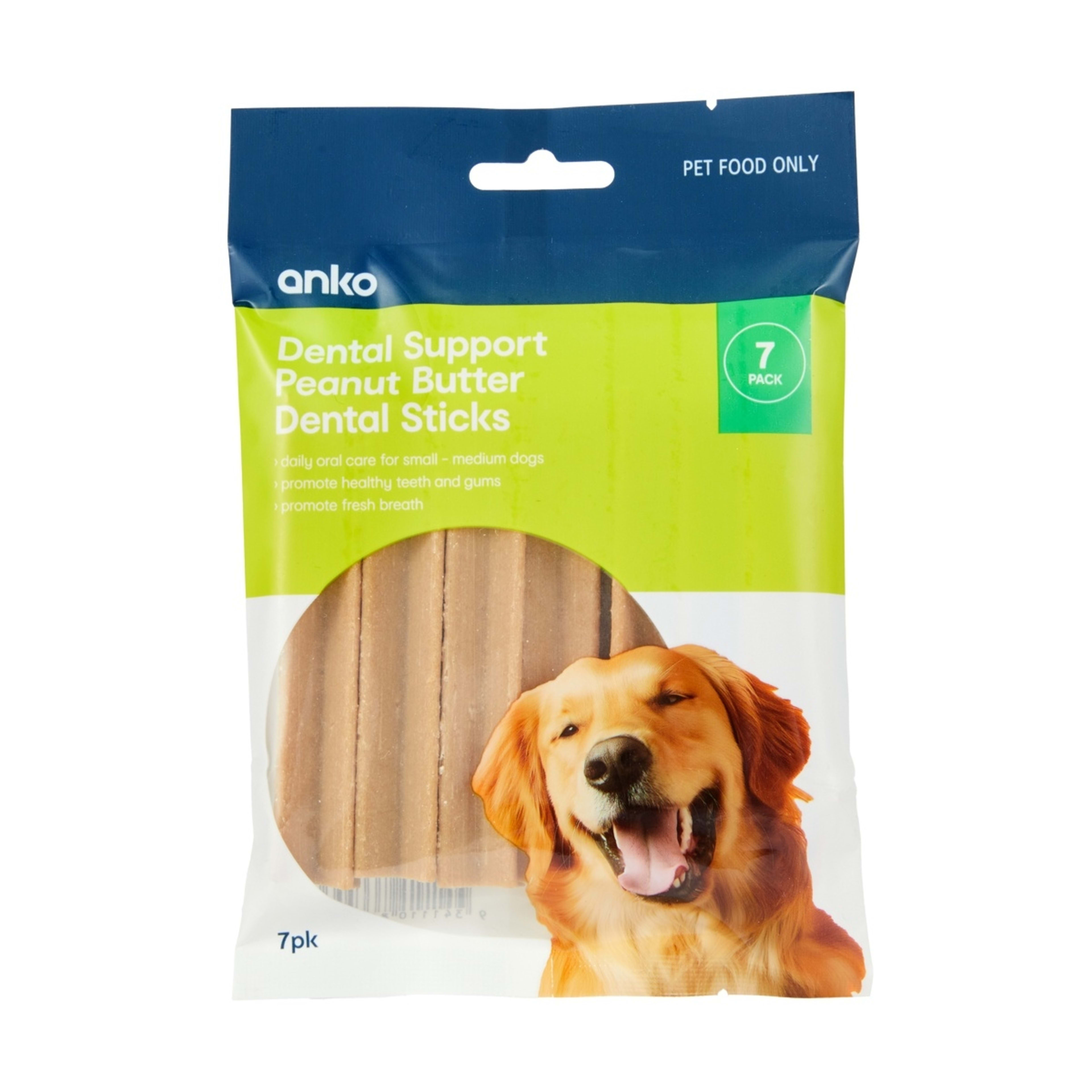 1 7 Pack Pet Treat Peanut Butter Dental Sticks