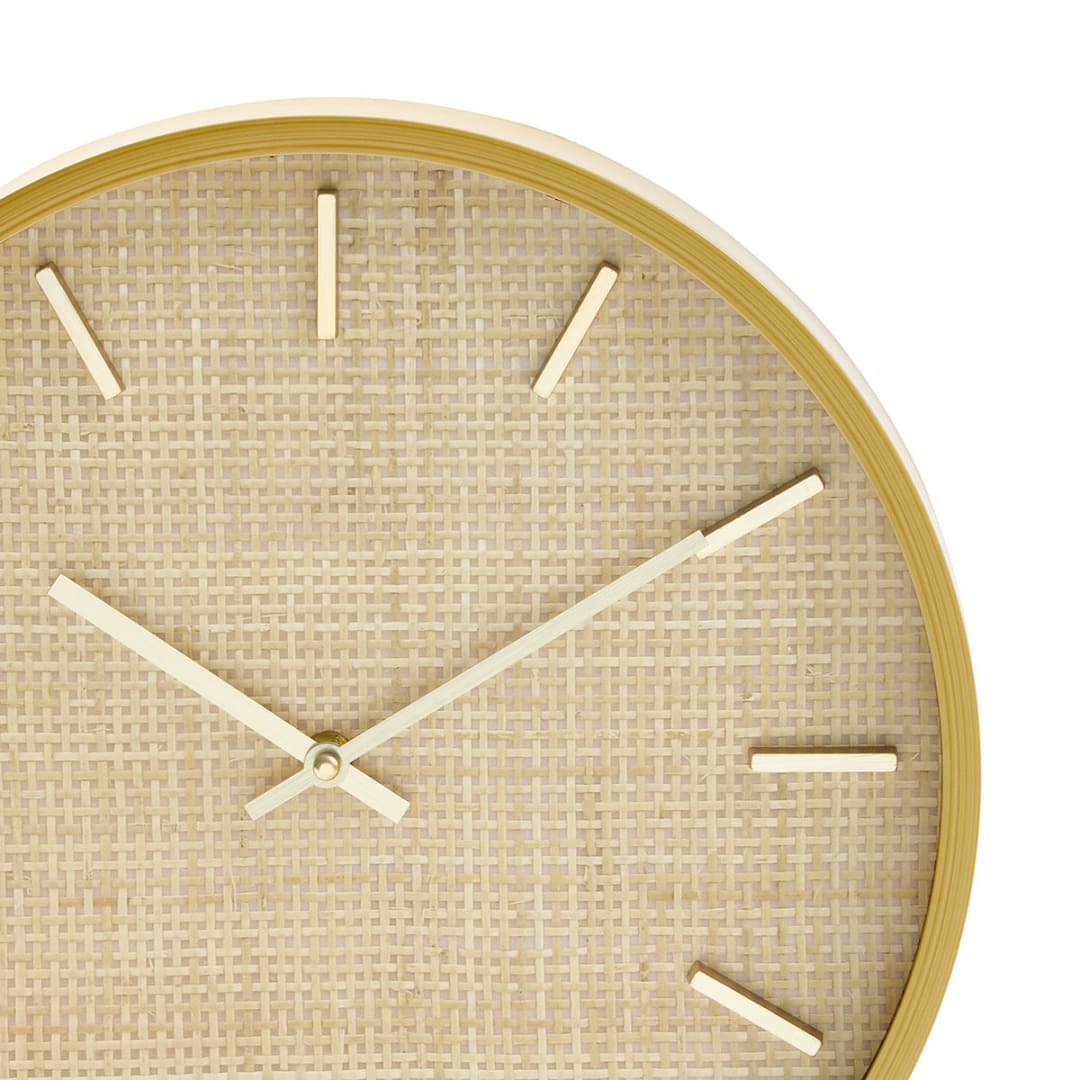 Rattan Look Clock Kmart