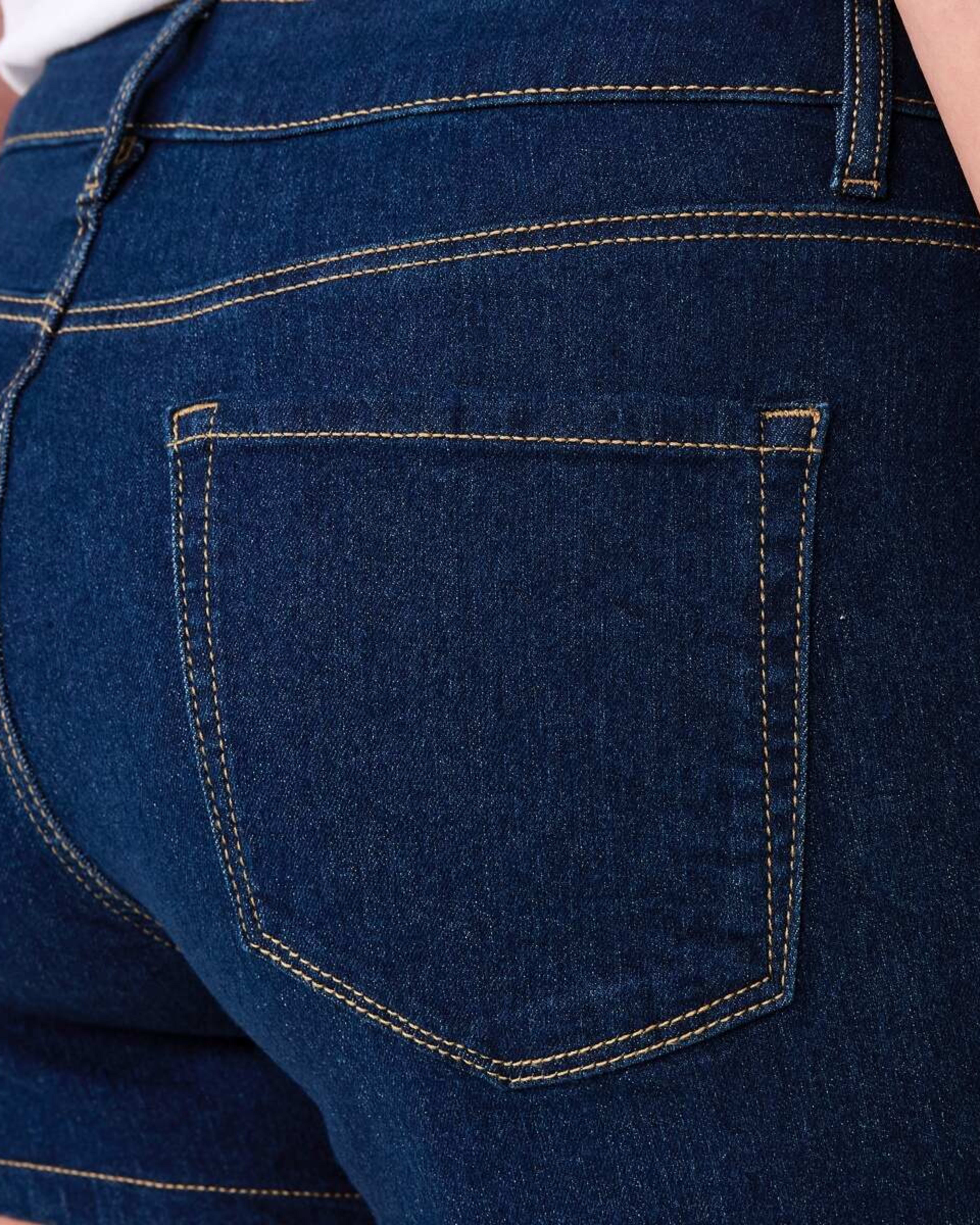 5 Mid Rise Denim Shorts INDIGO WASH, 5 of 6