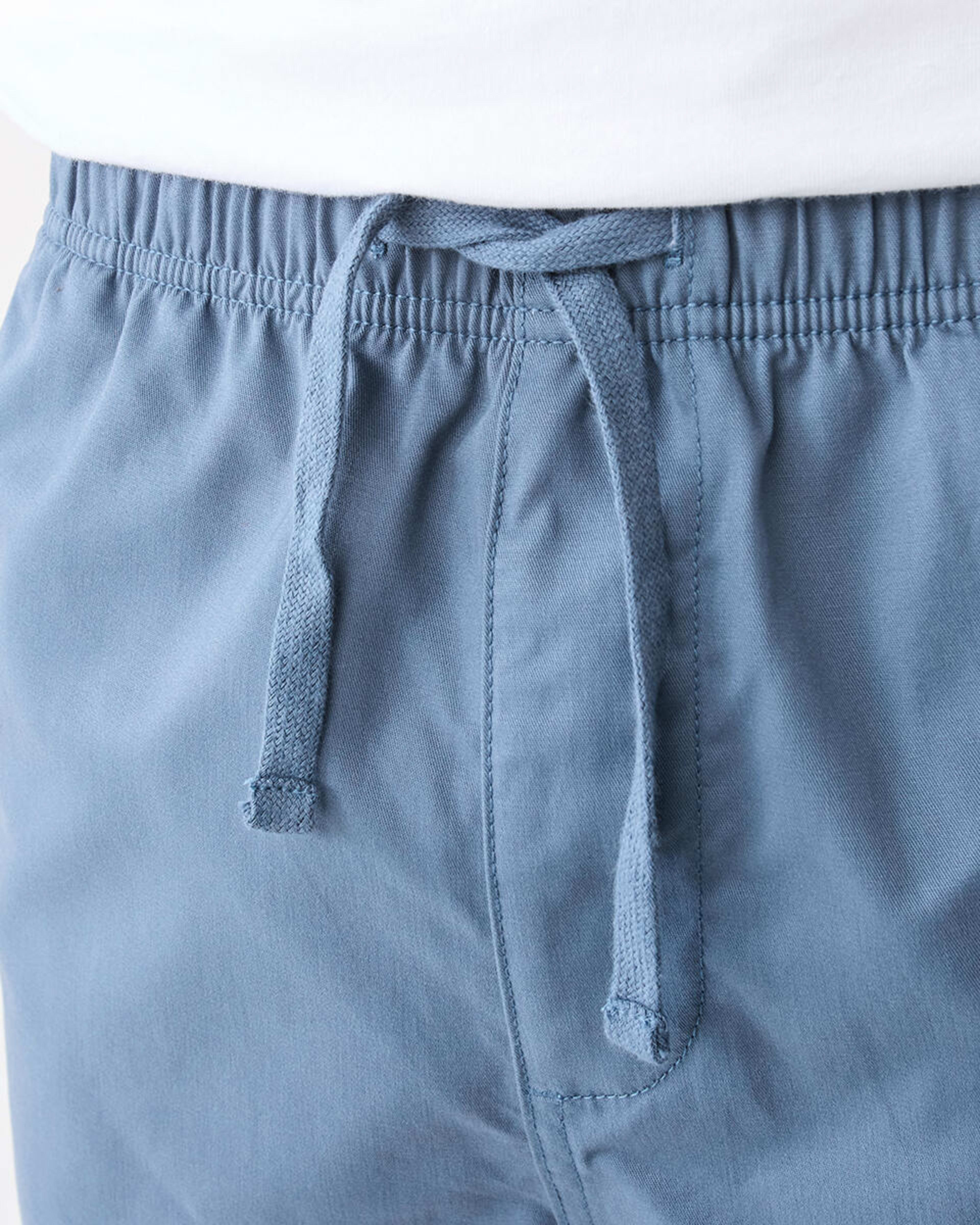 4 Solid Volley Shorts Blu Hrizon, 4 of 6