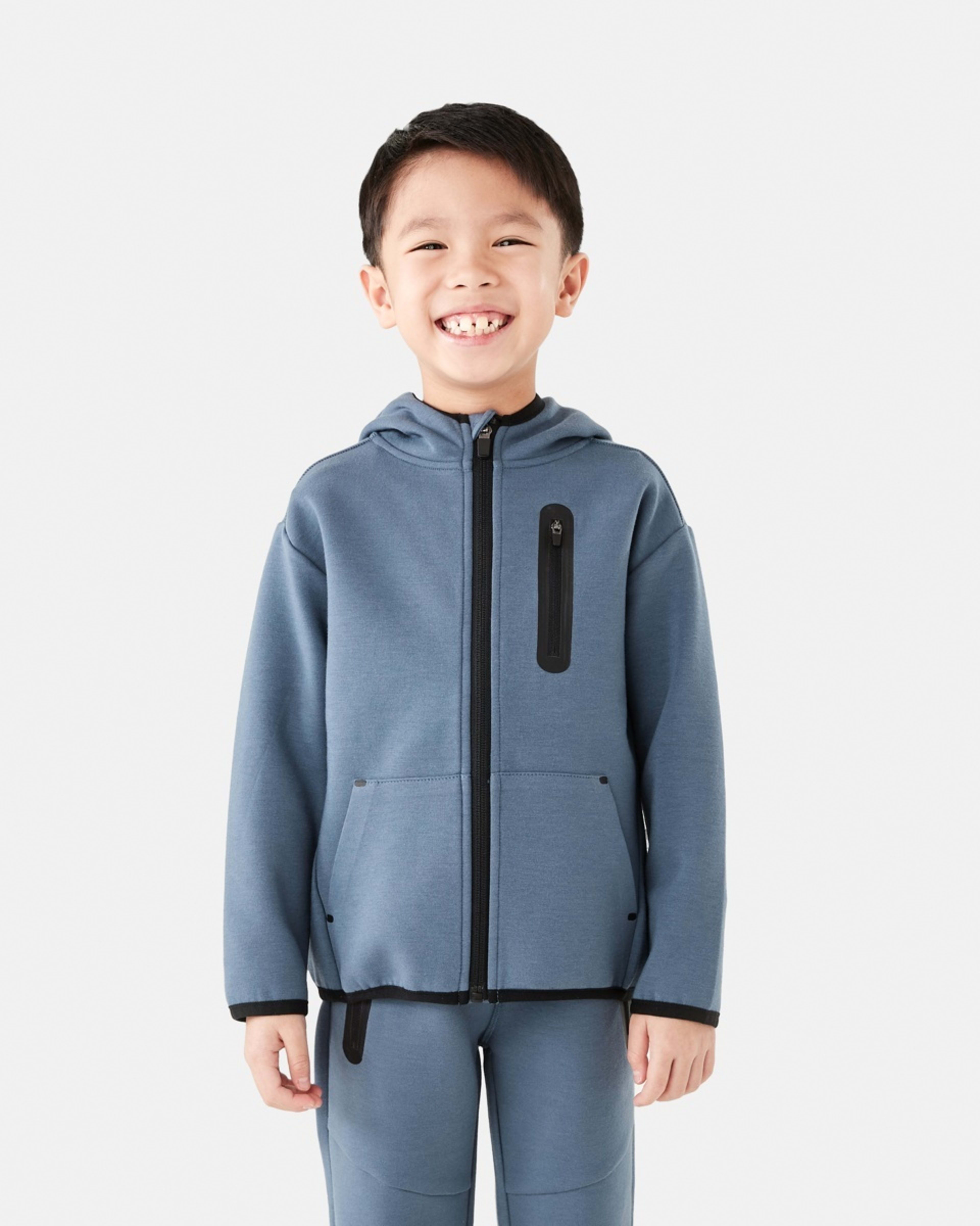 2 Active Kids Hoodie Vintg Blue, 2 of 10