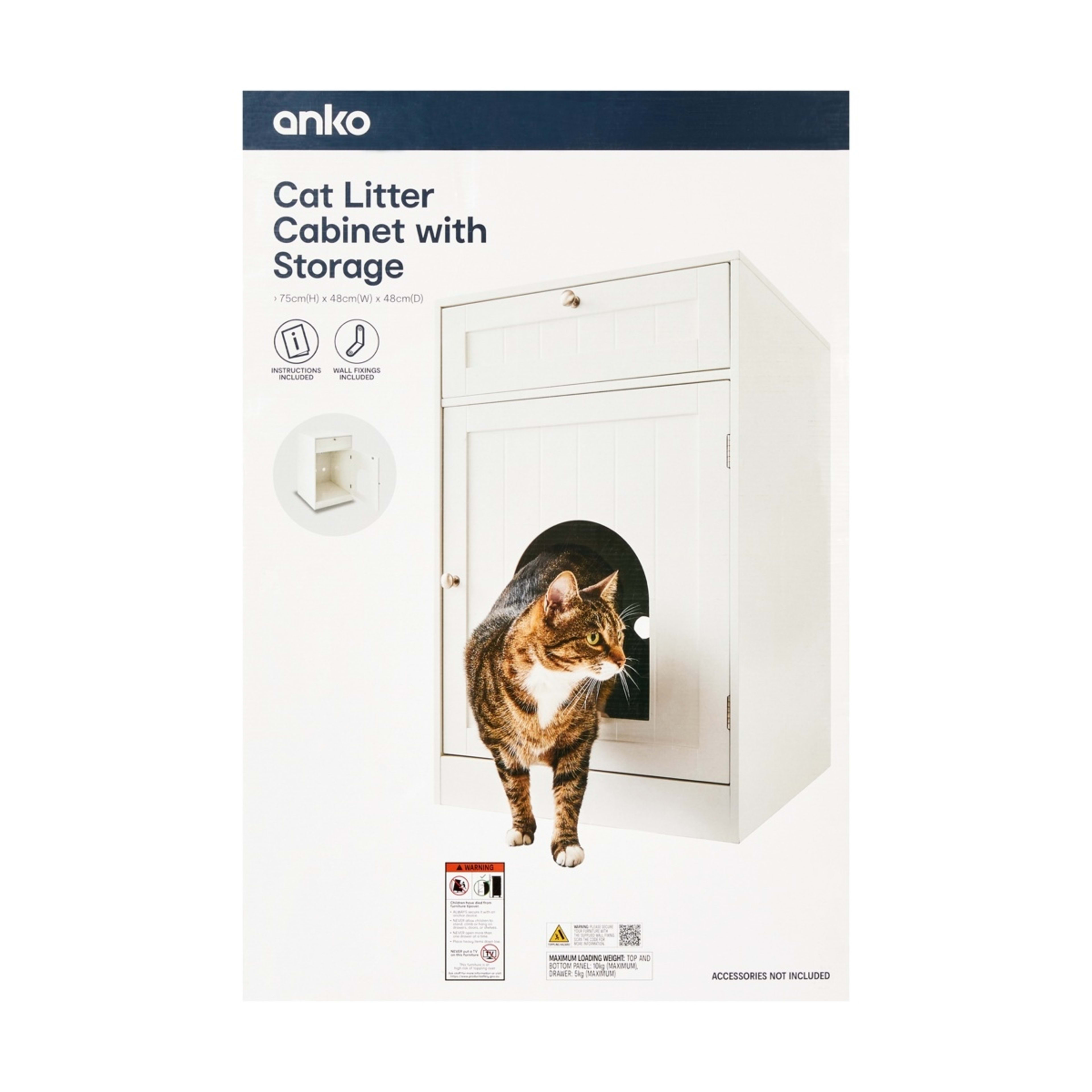10 Cat Litter Cabinet with Storage Drawer, 10 of 10