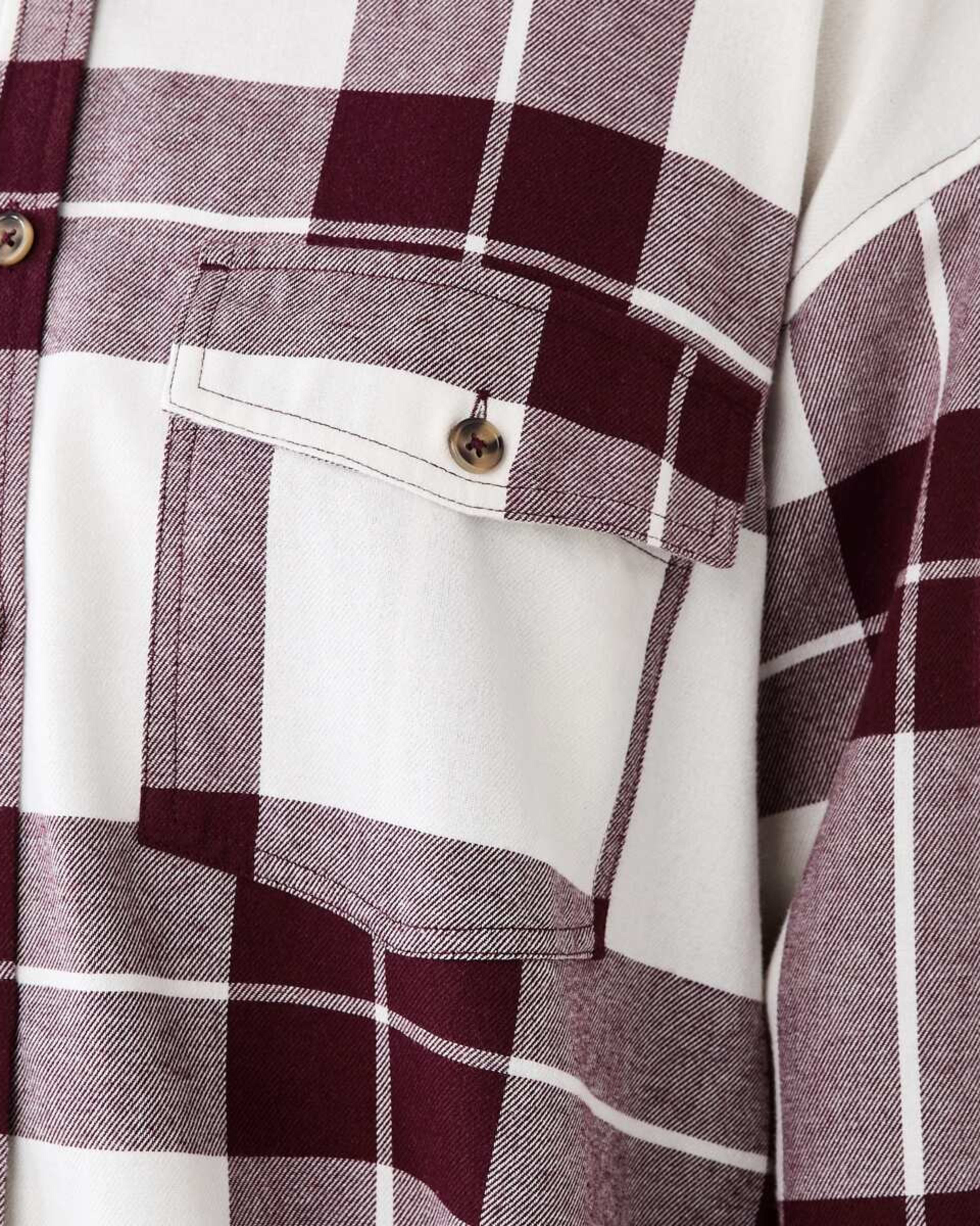 6 Long Sleeve Brushed Check Shirt Abi Check, 6 of 7
