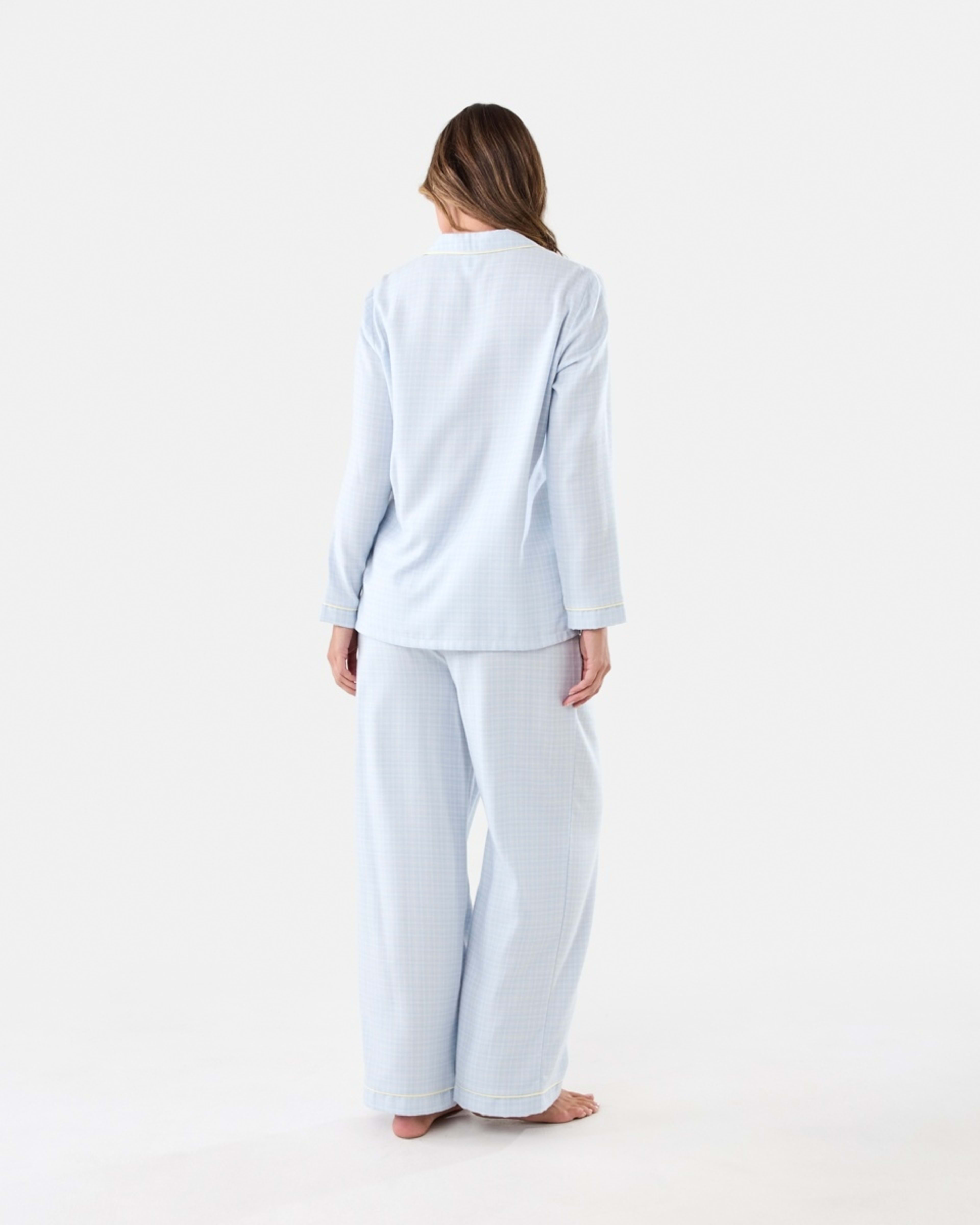 3 Classic Flannel Pyjama Set Chk Bl Min, 3 of 7