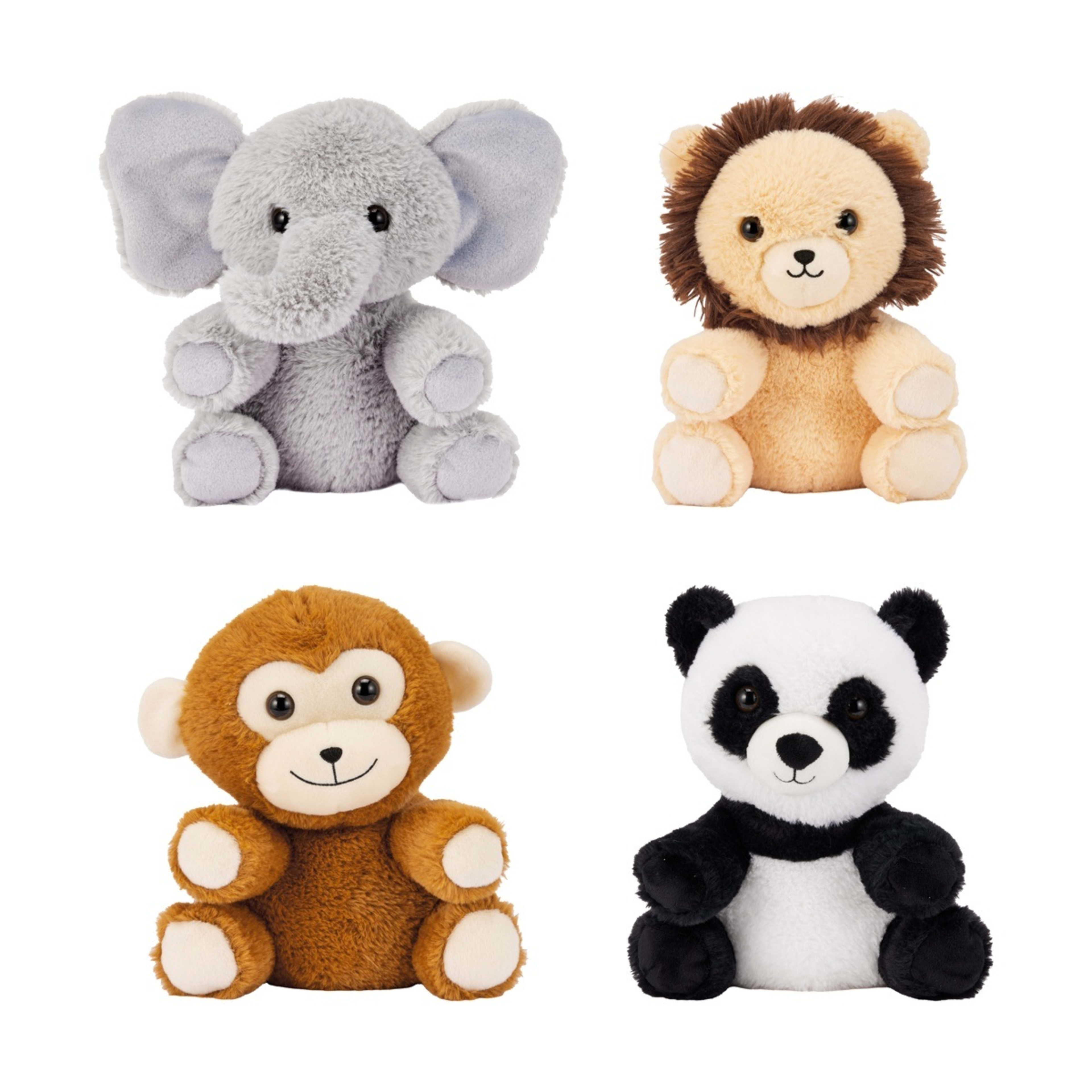 1 Soft Faux Fur Jungle Animal - Assorted