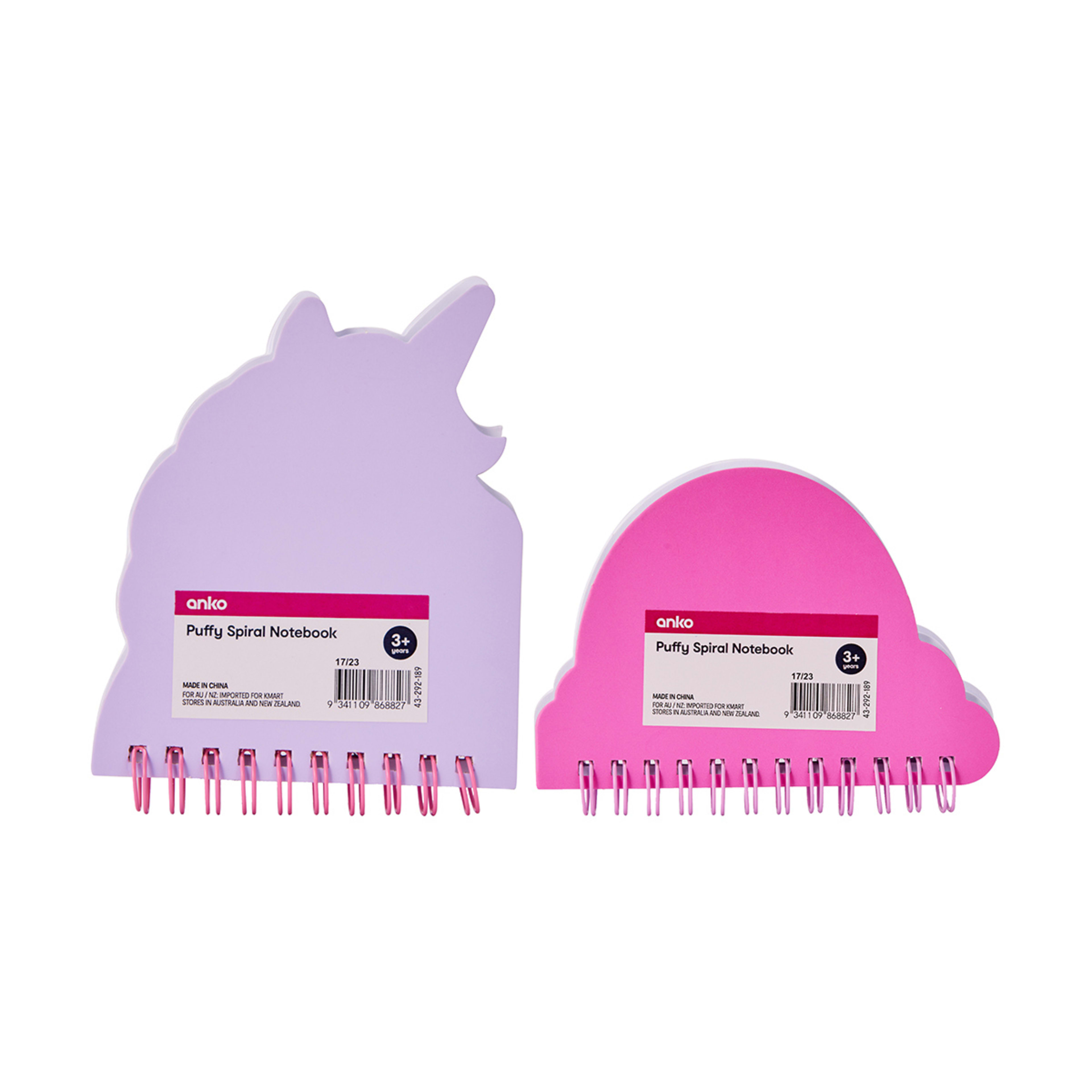 Puffy Spiral Notebook Assorted Kmart